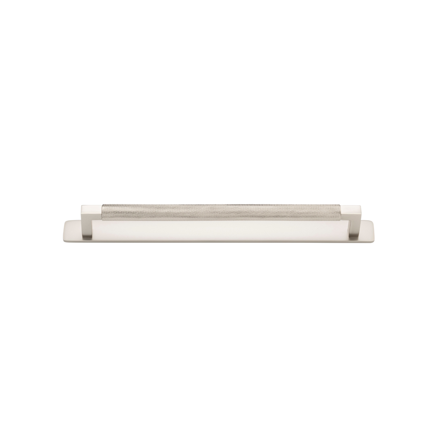 Brunswick Cabinet Pull with Backplate Satin Nickel CTC 256mm