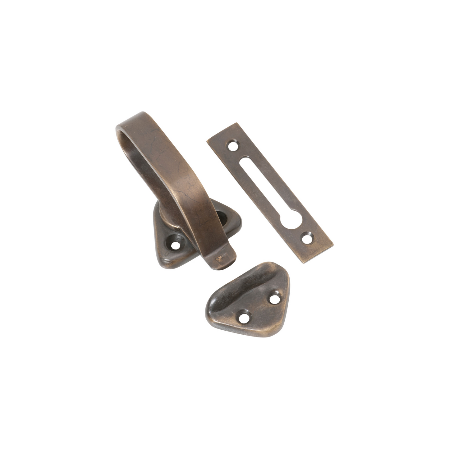 Hopper Window Fastener Antique Brass
