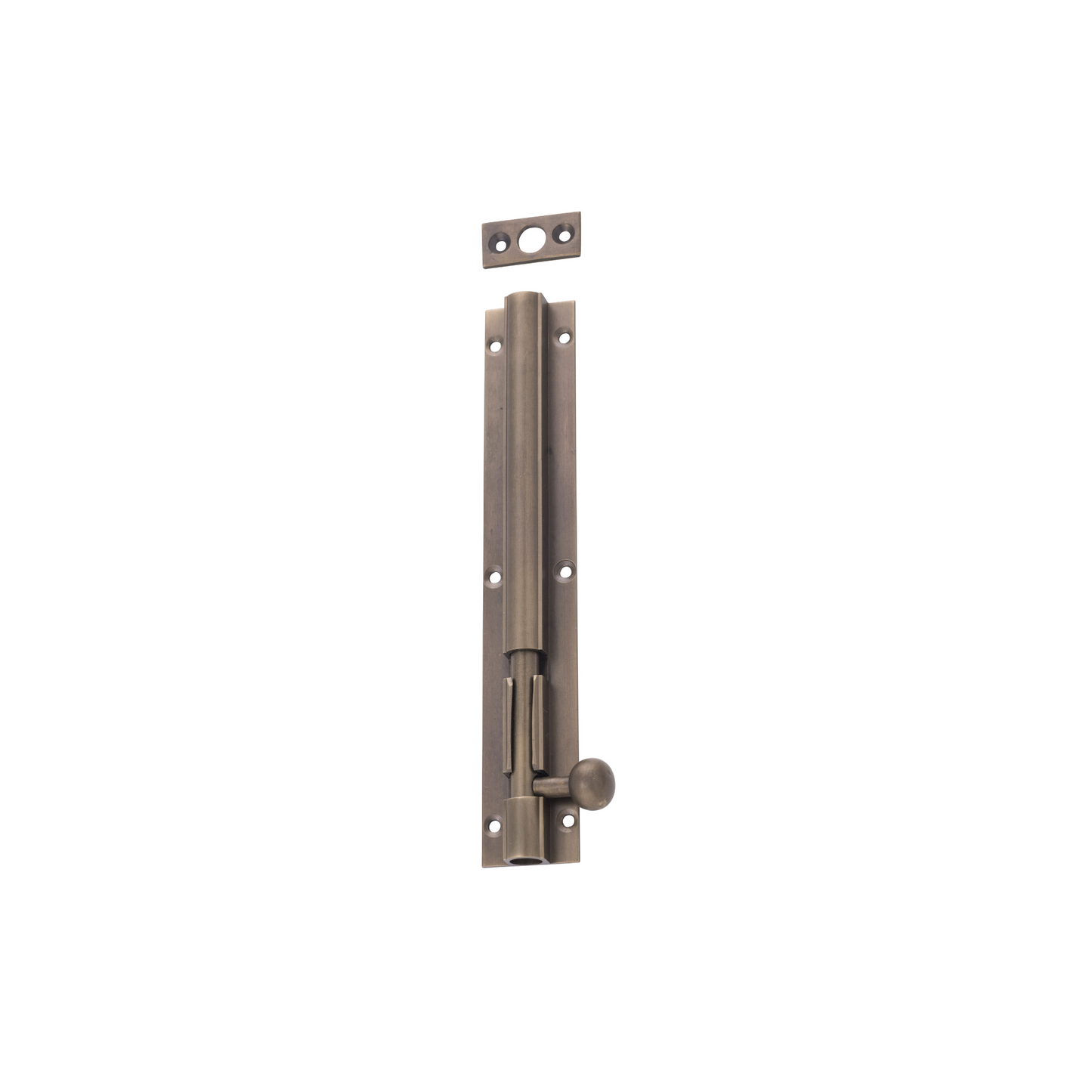Barrel Bolt - Long Throw Antique Brass