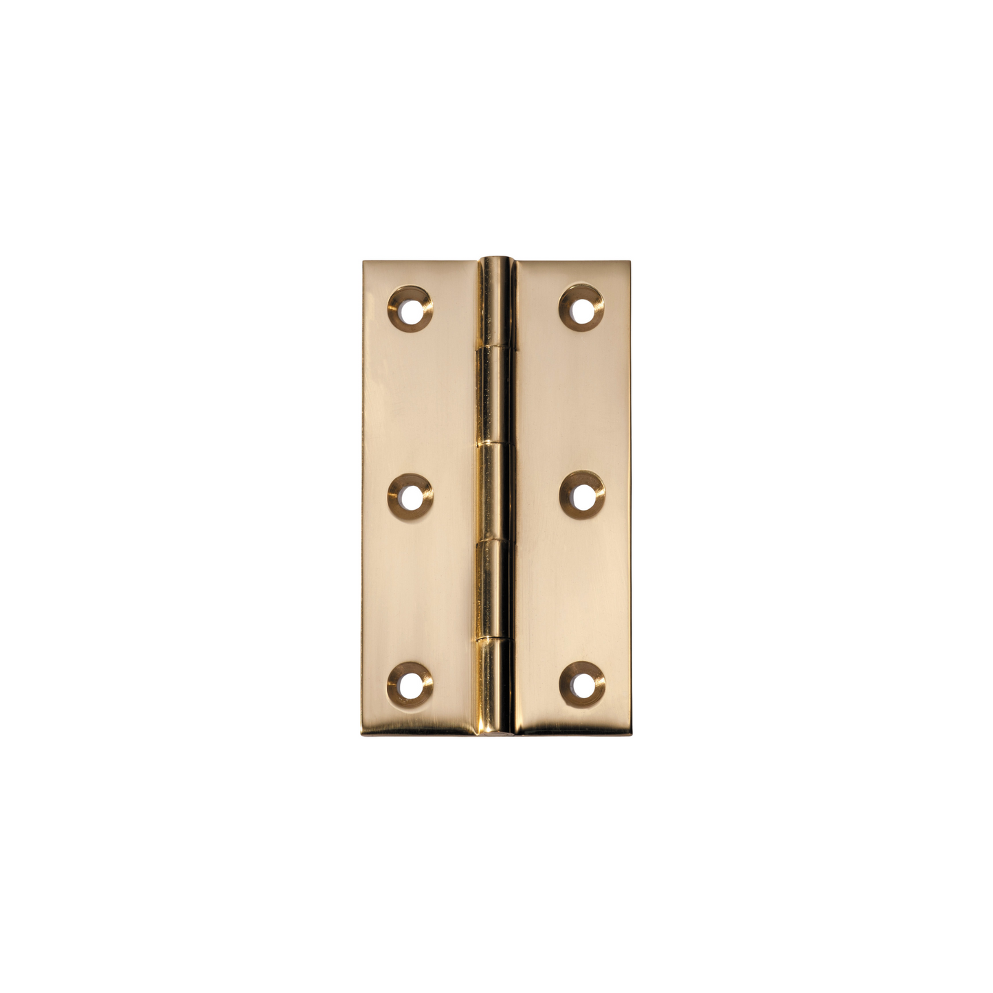 Hinge - Fixed Pin Polished Brass 89mm x 50mm