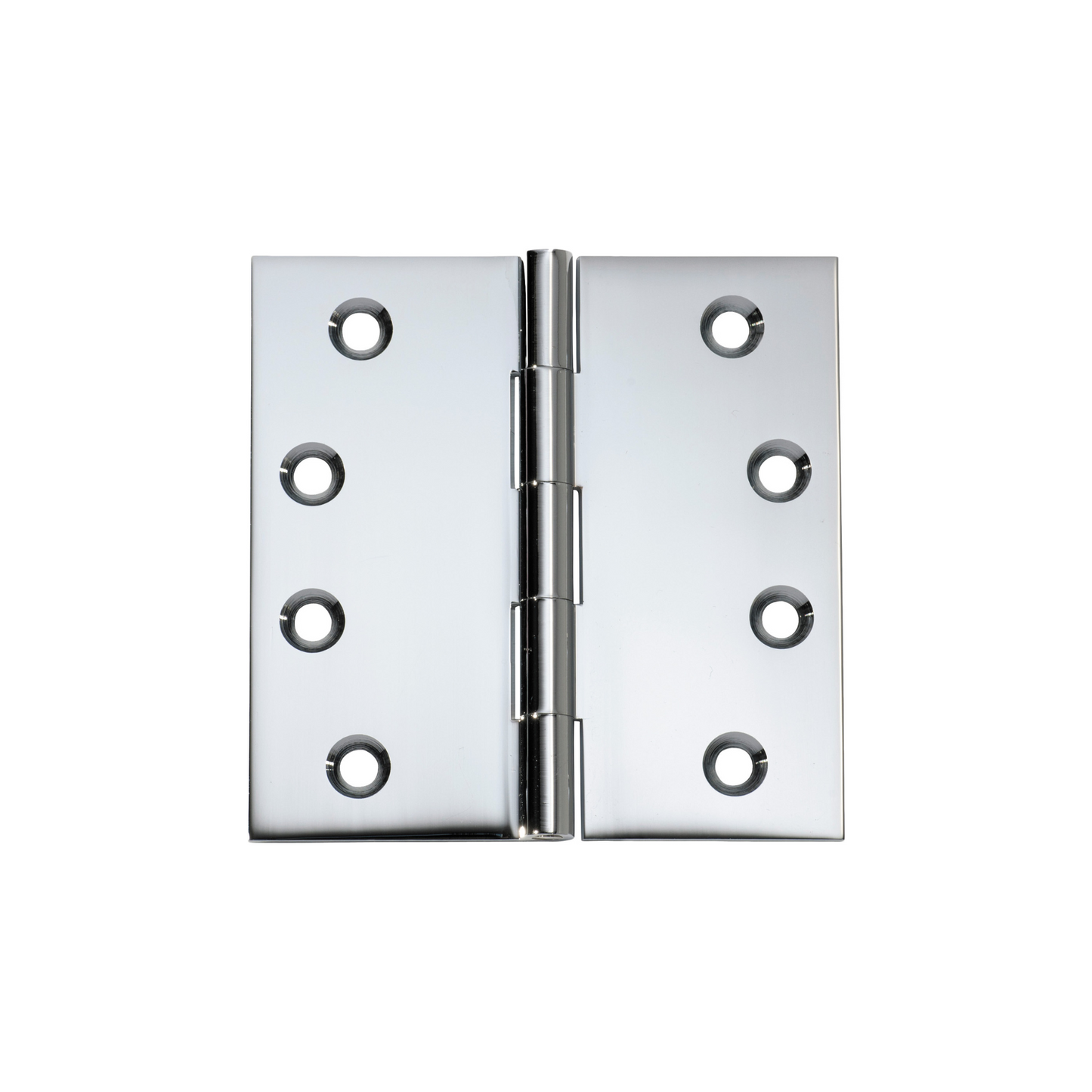 Hinge - Fixed Pin Polished Chrome 100mm x 100mm