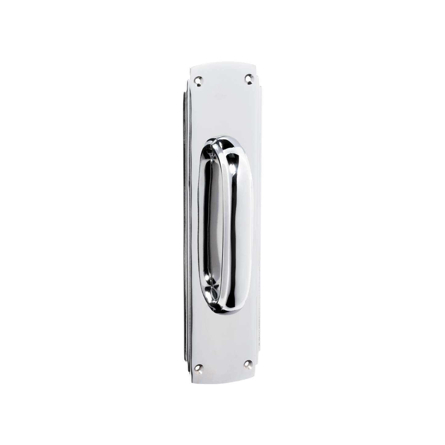 Deco Door Pull Handle Polished Chrome