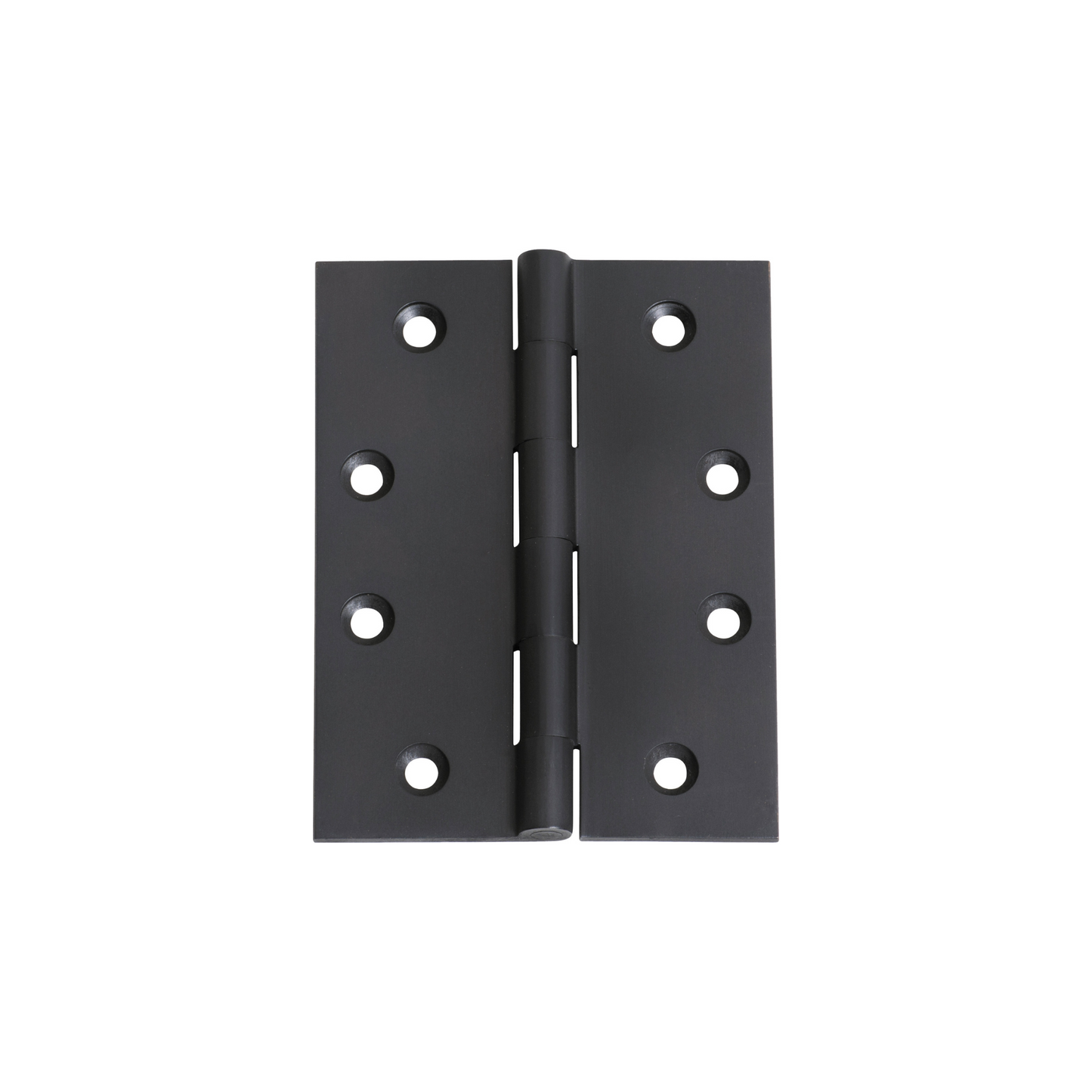 Hinge - Fixed Pin Matt Black 100mm x 75mm