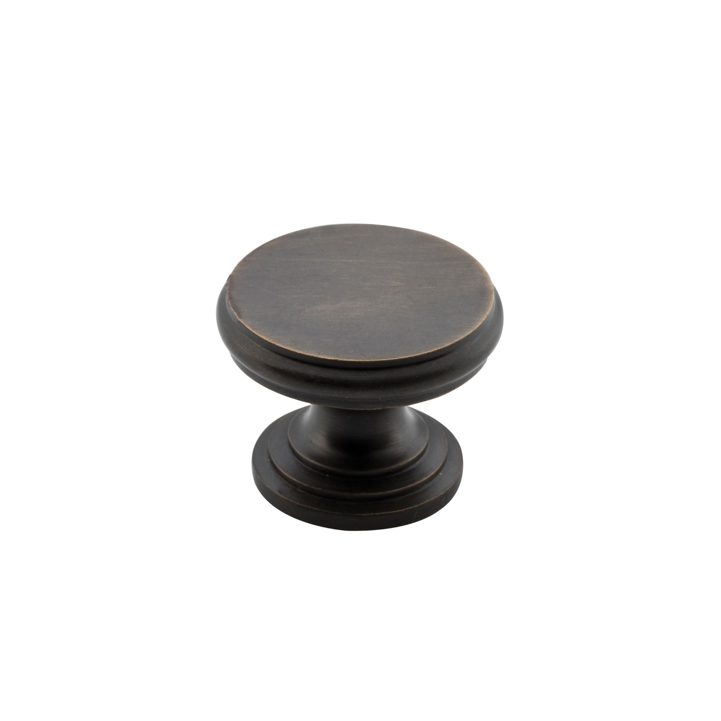 Cupboard Knob Flat Antique Brass 32mm