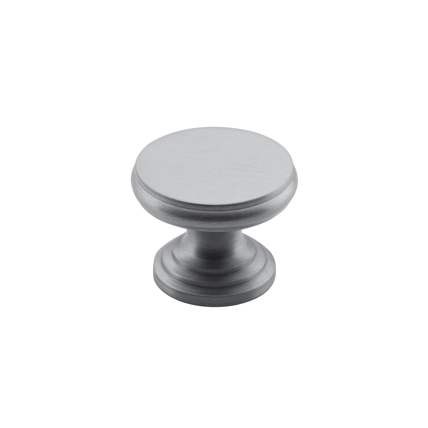 Cupboard Knob Flat Satin Chrome 32mm