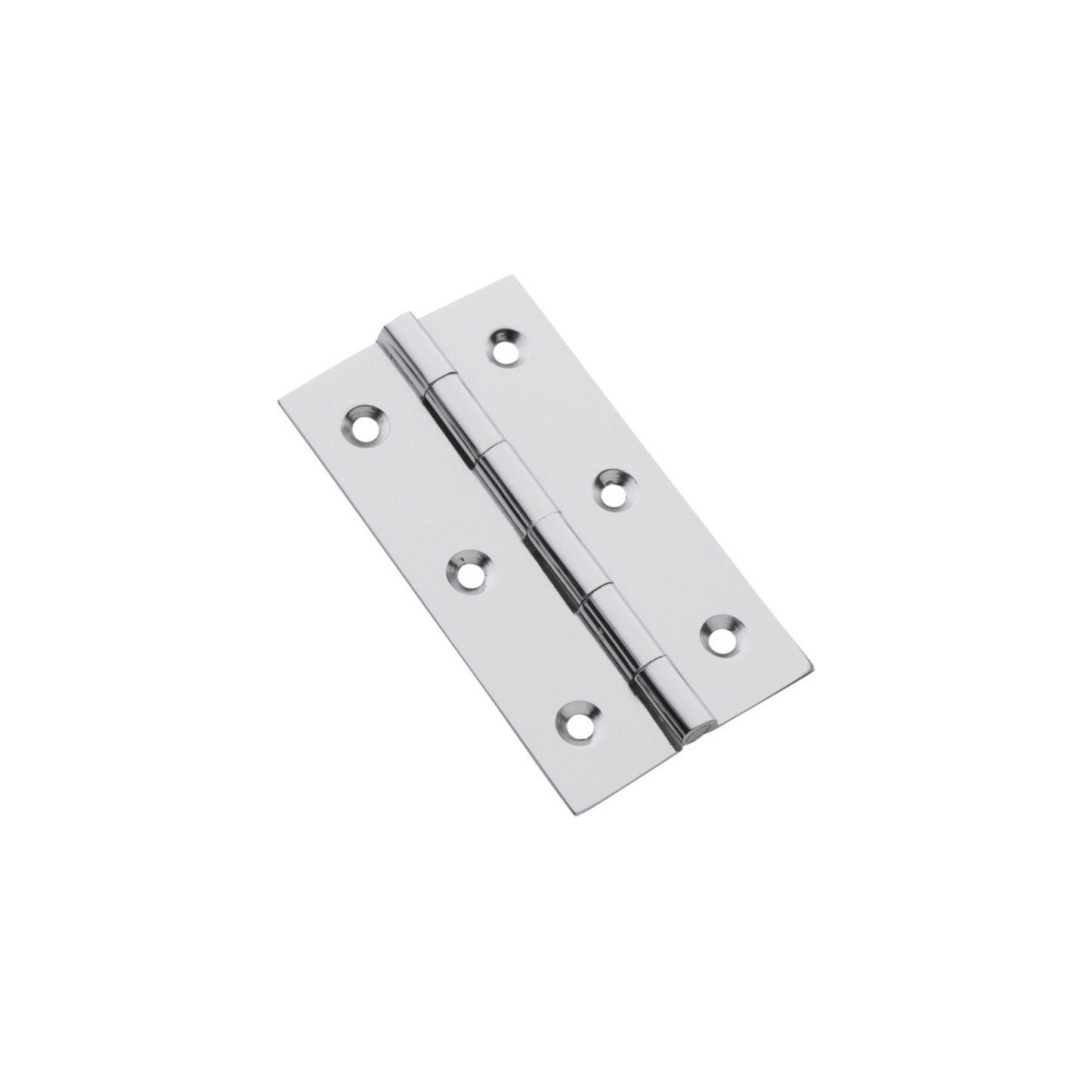 Hinge - Fixed Pin Polished Chrome 76mm x 41mm