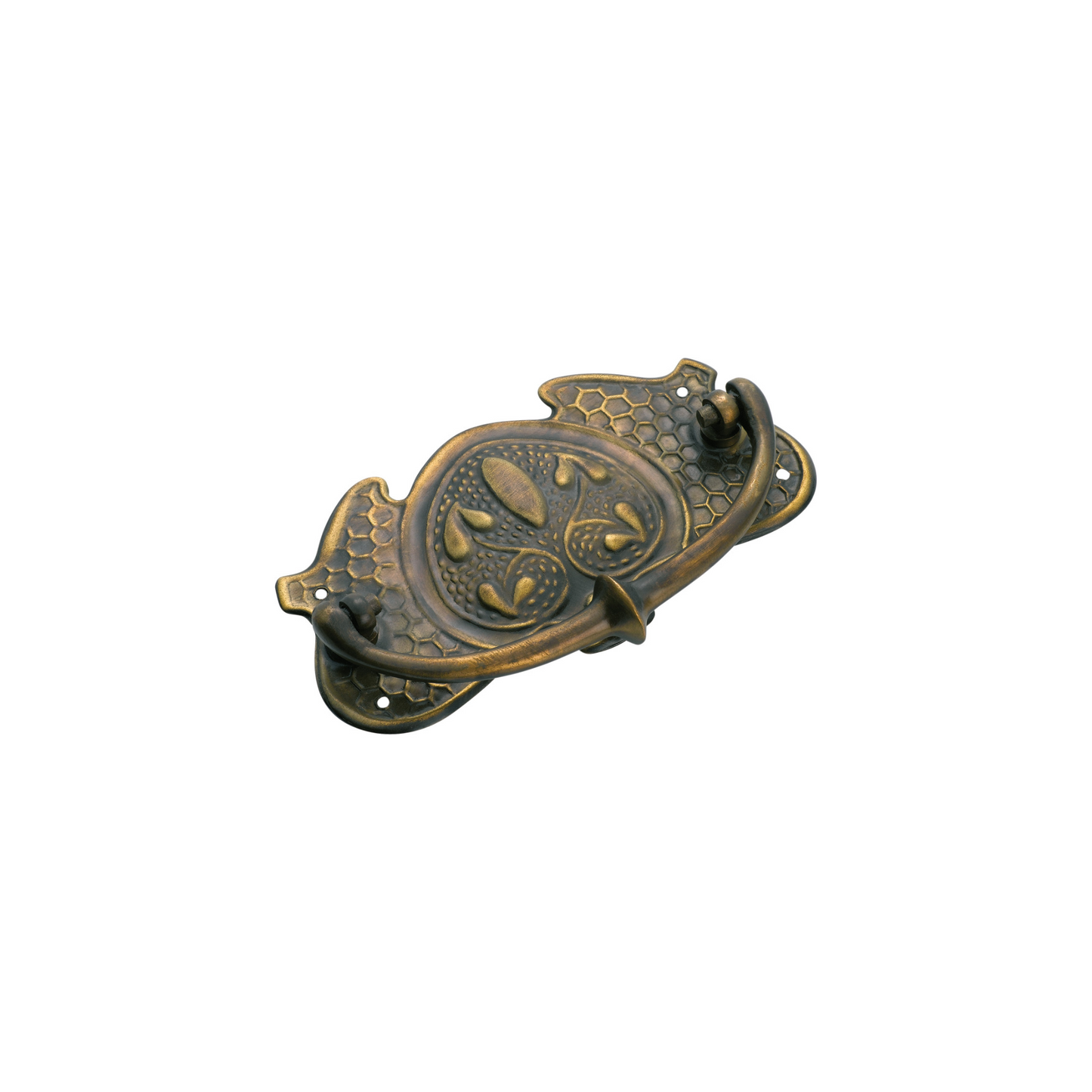 Cabinet Handle - Nouveau Large Antique Brass