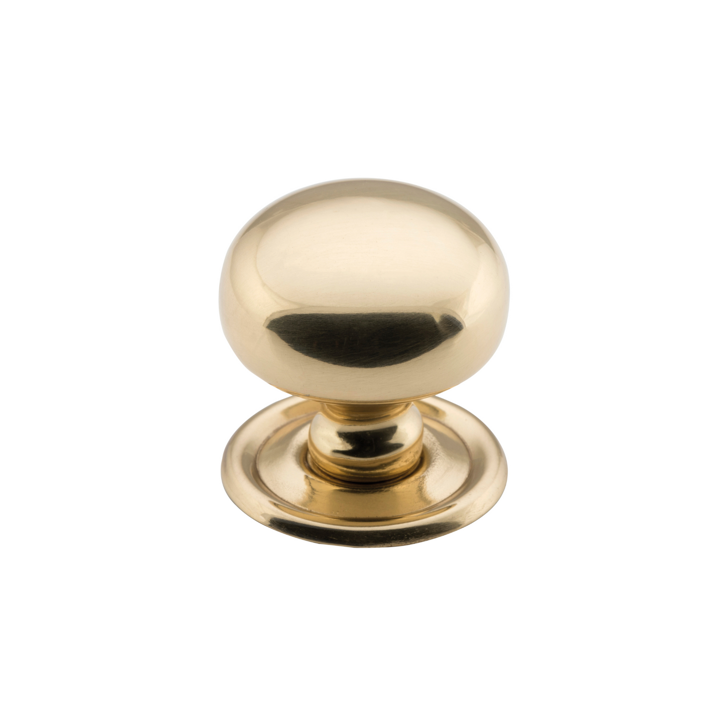 Cupboard Knob Classic Polished Brass 32mm