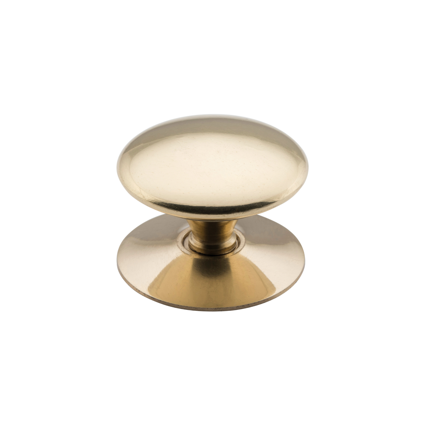 Victorian Cupboard Knob Polished Brass 38mm