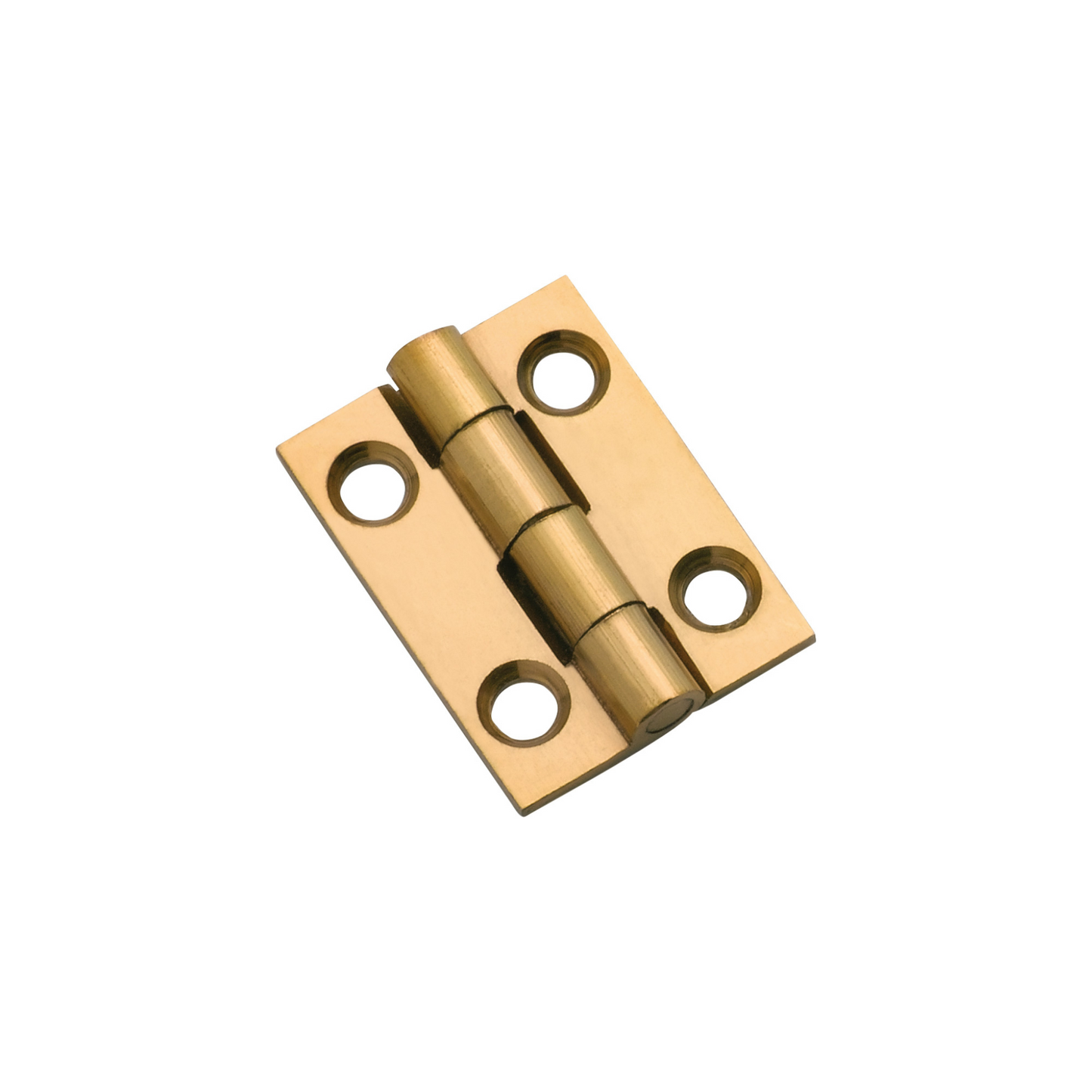 Hinge - Fixed Pin Polished Brass 25mm x 22mm