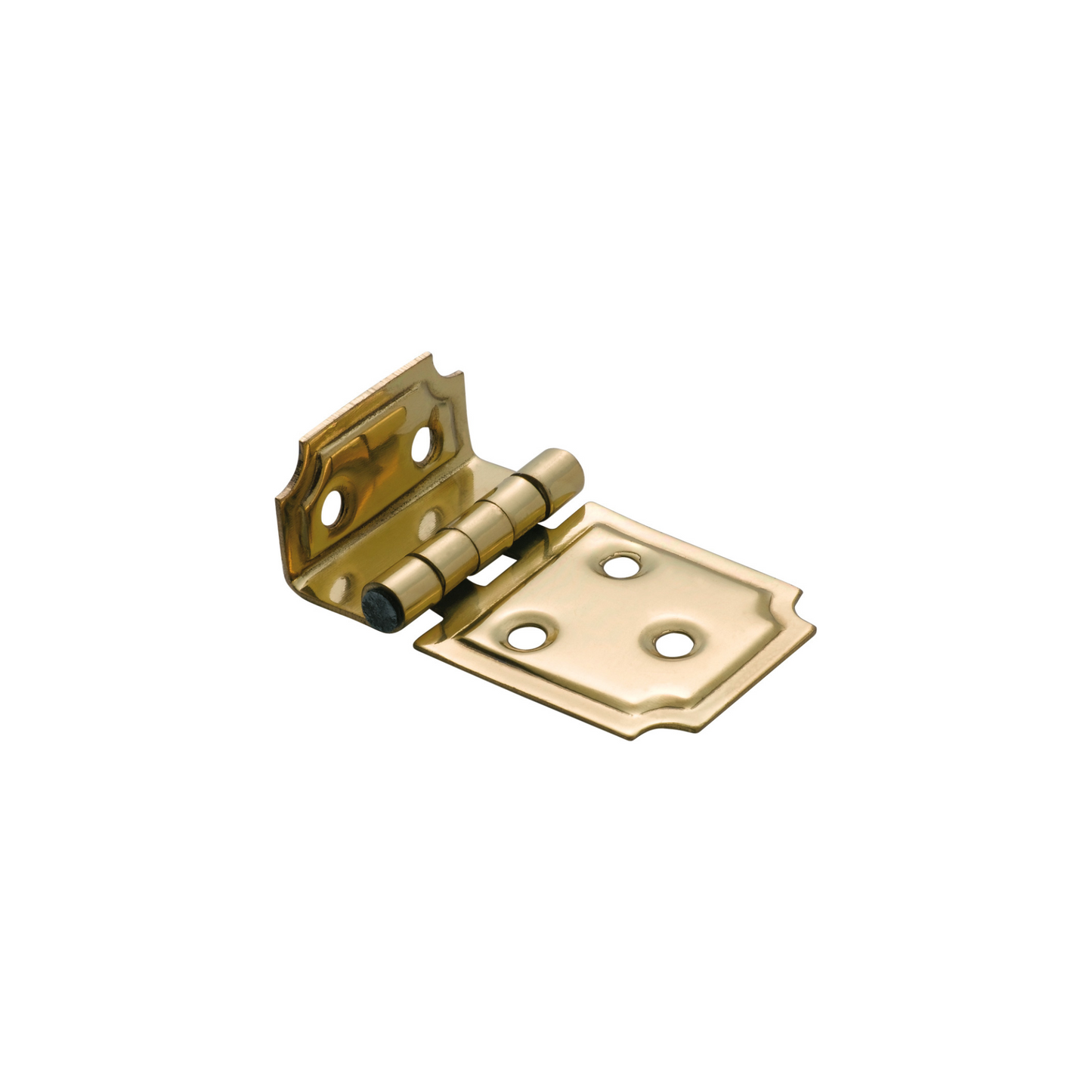 Offset Hinge - Square Polished Brass