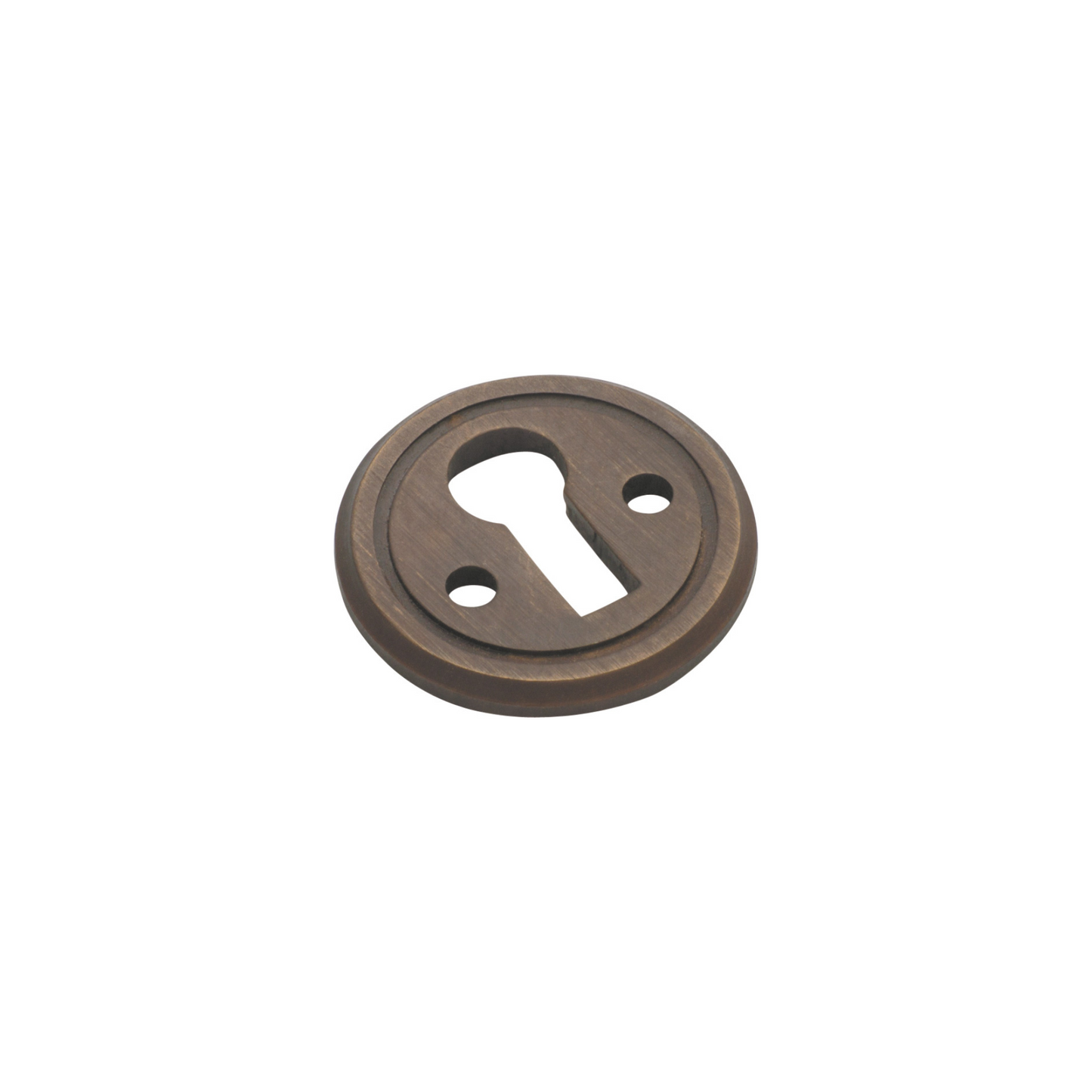 Escutcheon Round Antique Brass
