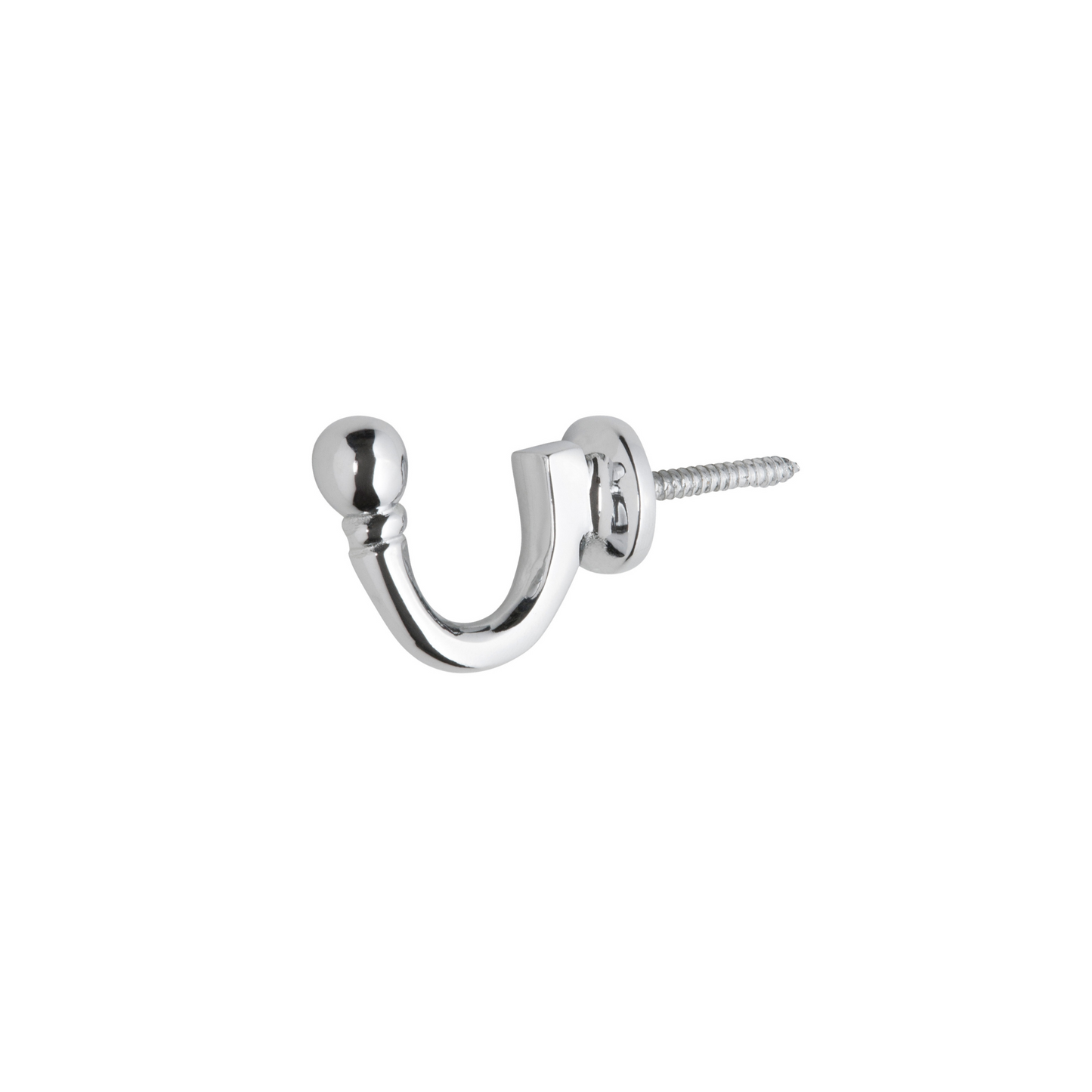 Tie Back Hook Polished Chrome