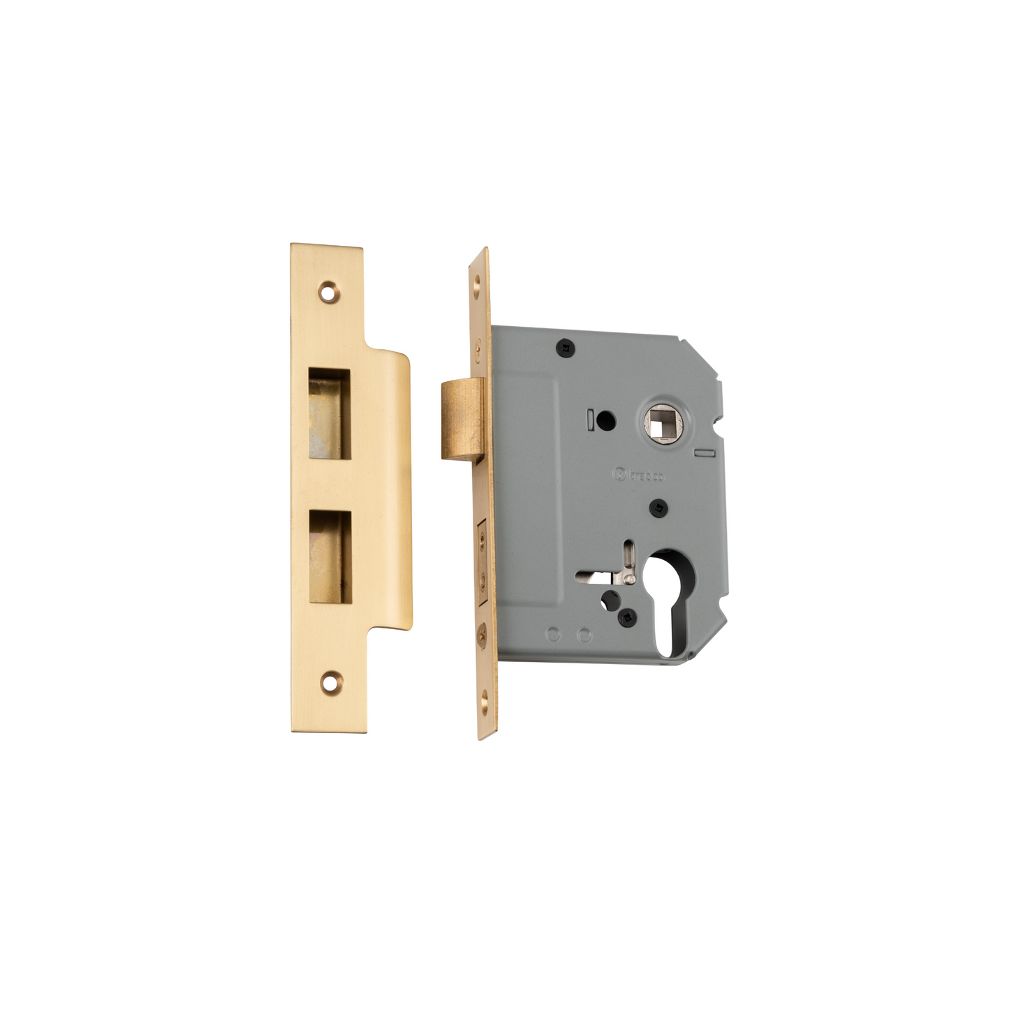 Euro Mortice Lock Satin Brass 57mm