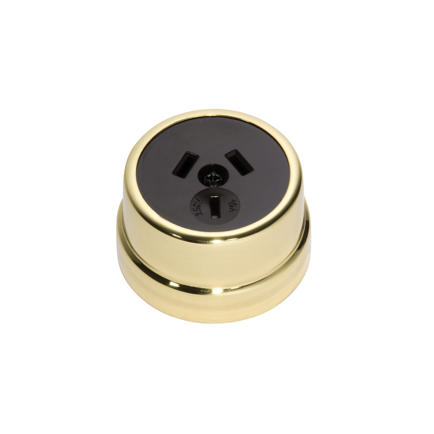 Traditional Socket Polished Brass/Brown