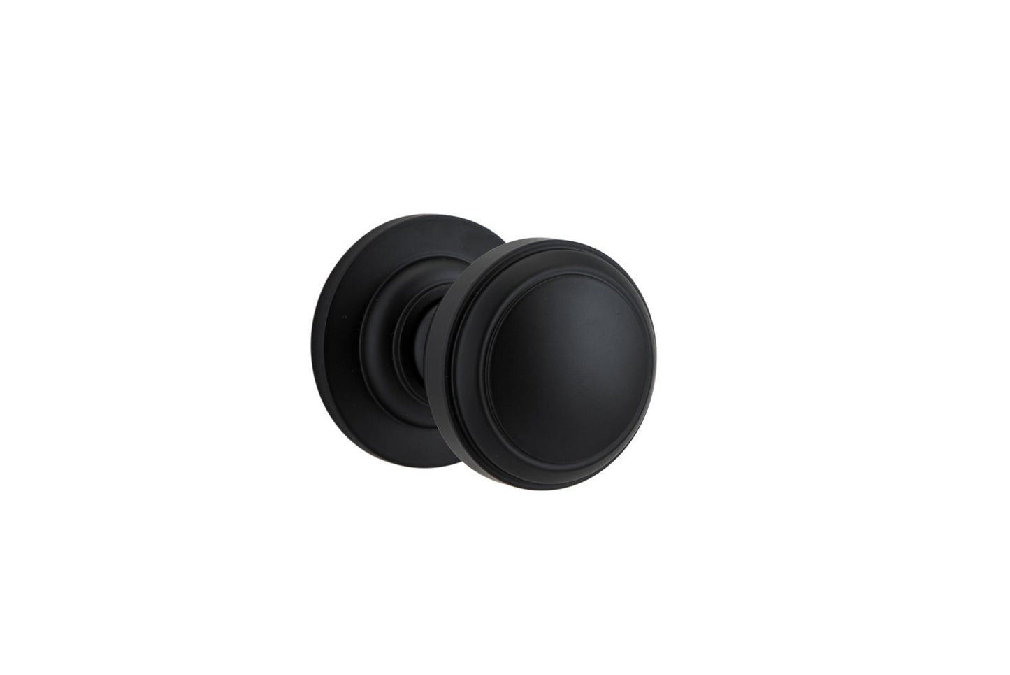 Paddington Knob on Rose Matt Black