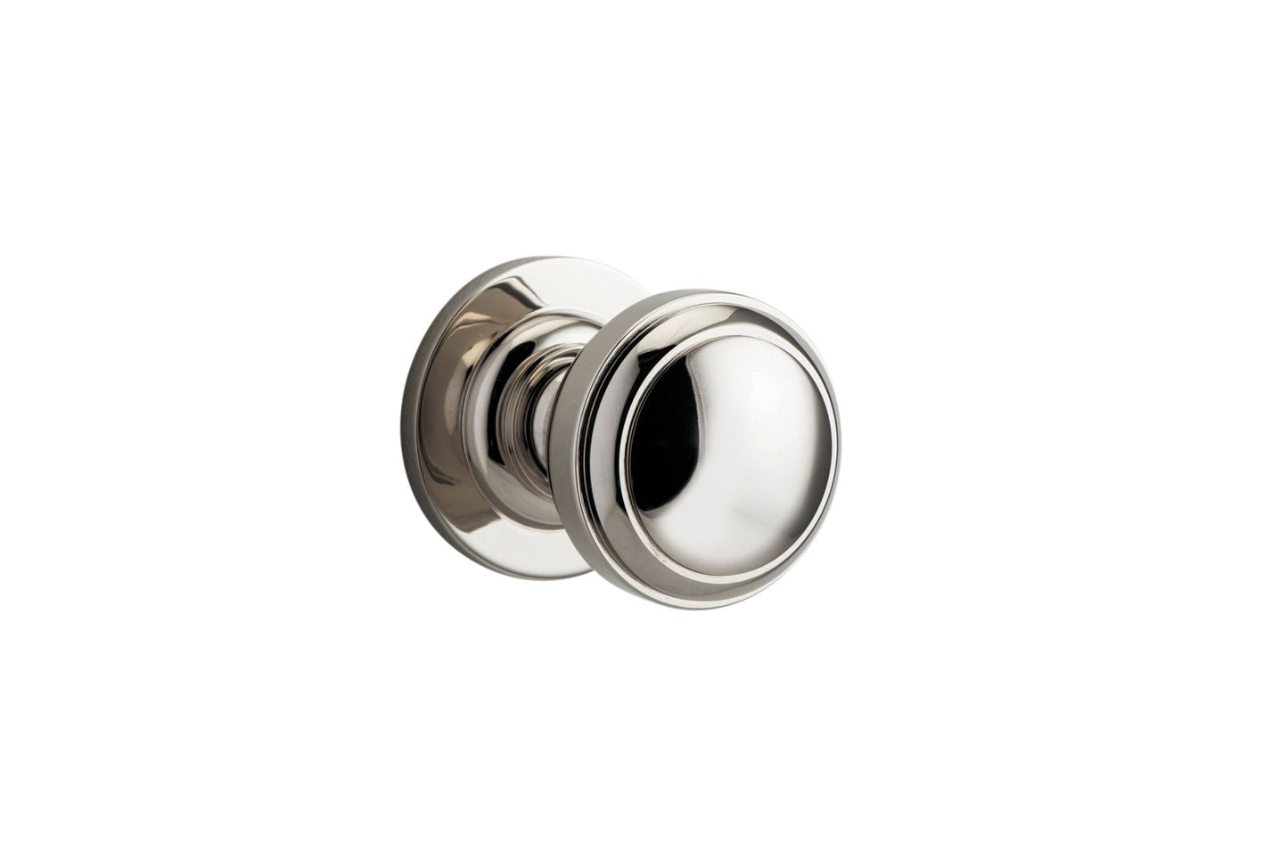 Paddington Knob on Rose Polished Nickel