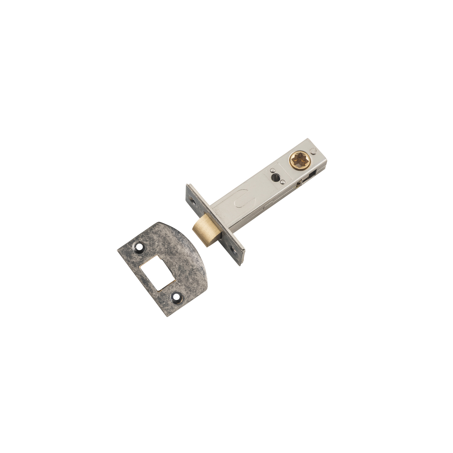 Tube Latch - Split Cam Rumbled Nickel 70mm