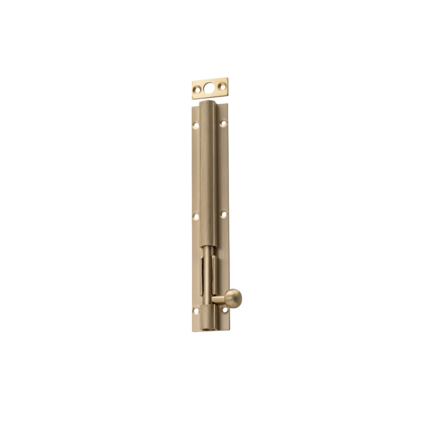 Barrel Bolt - Long Throw Satin Brass