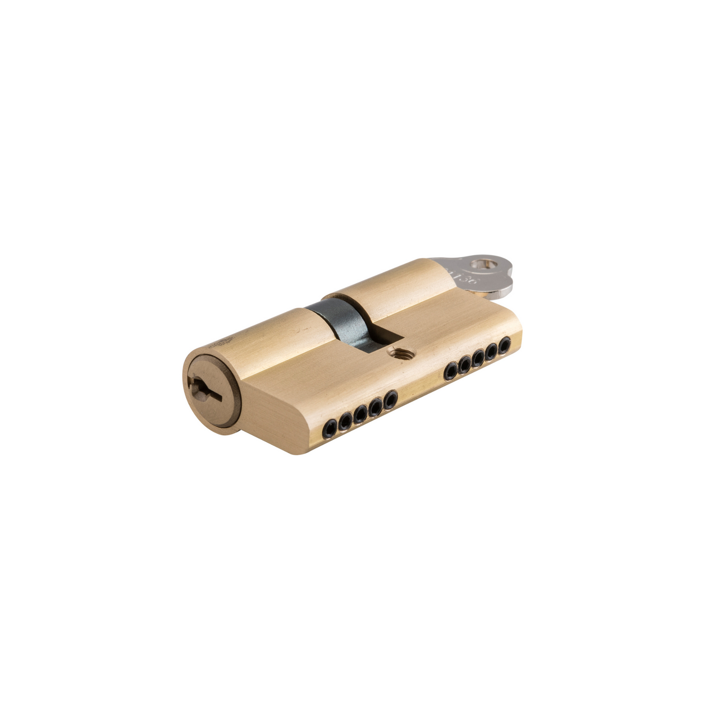 Euro Cylinder Dual Function Brushed/Satin Brass 65mm