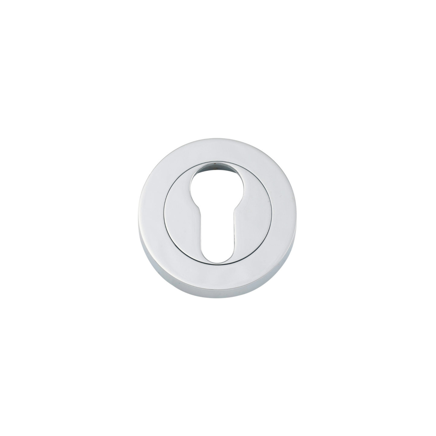 Euro Escutcheon Round Pair Polished Chrome