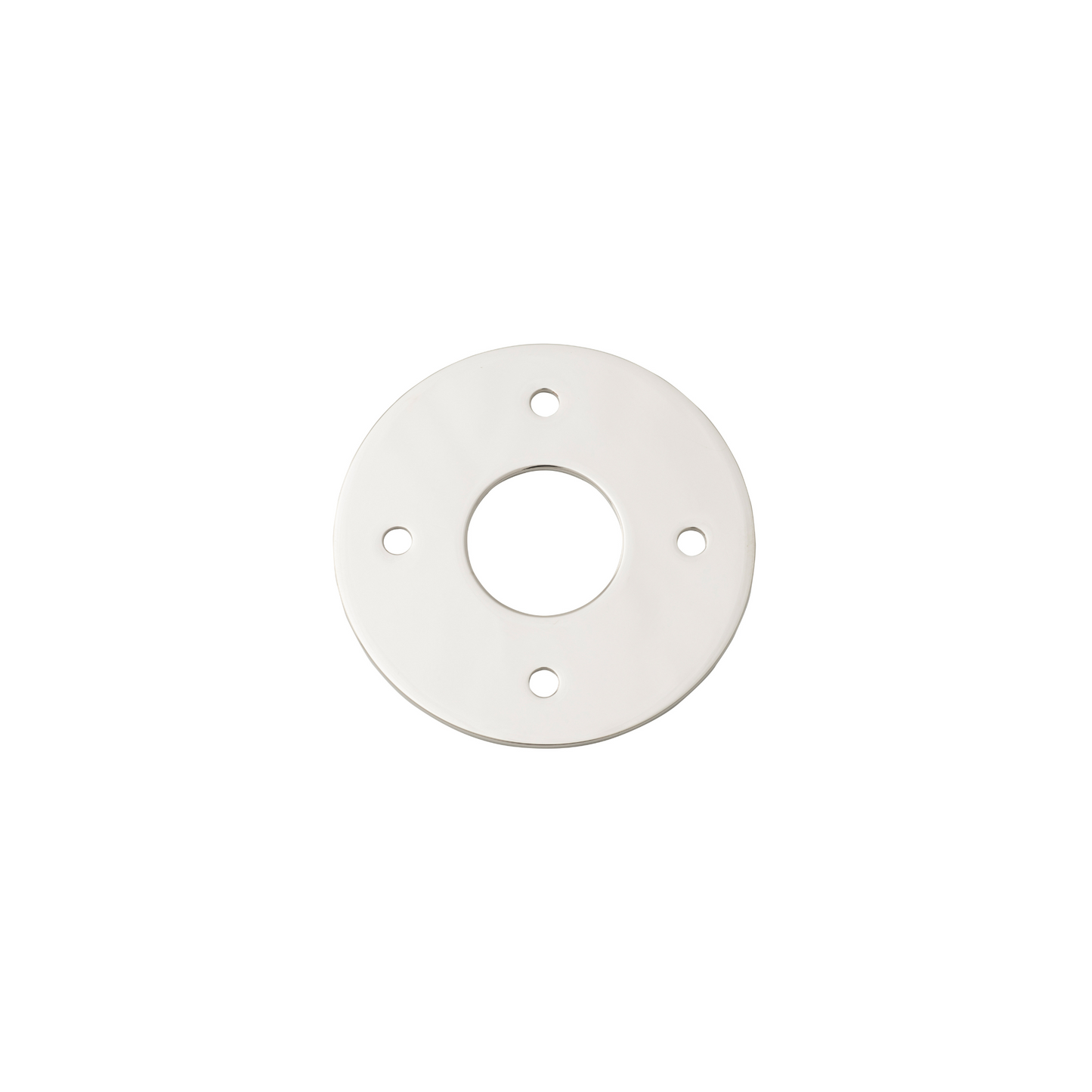 Adaptor Plate (Pair) Round Polished Nickel