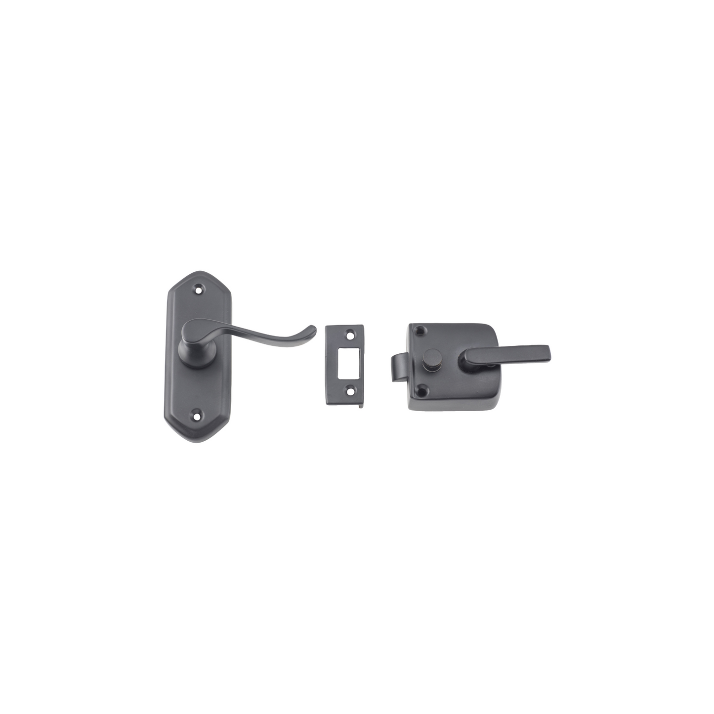 Screen Door Latch - Right Hand External Matt Black