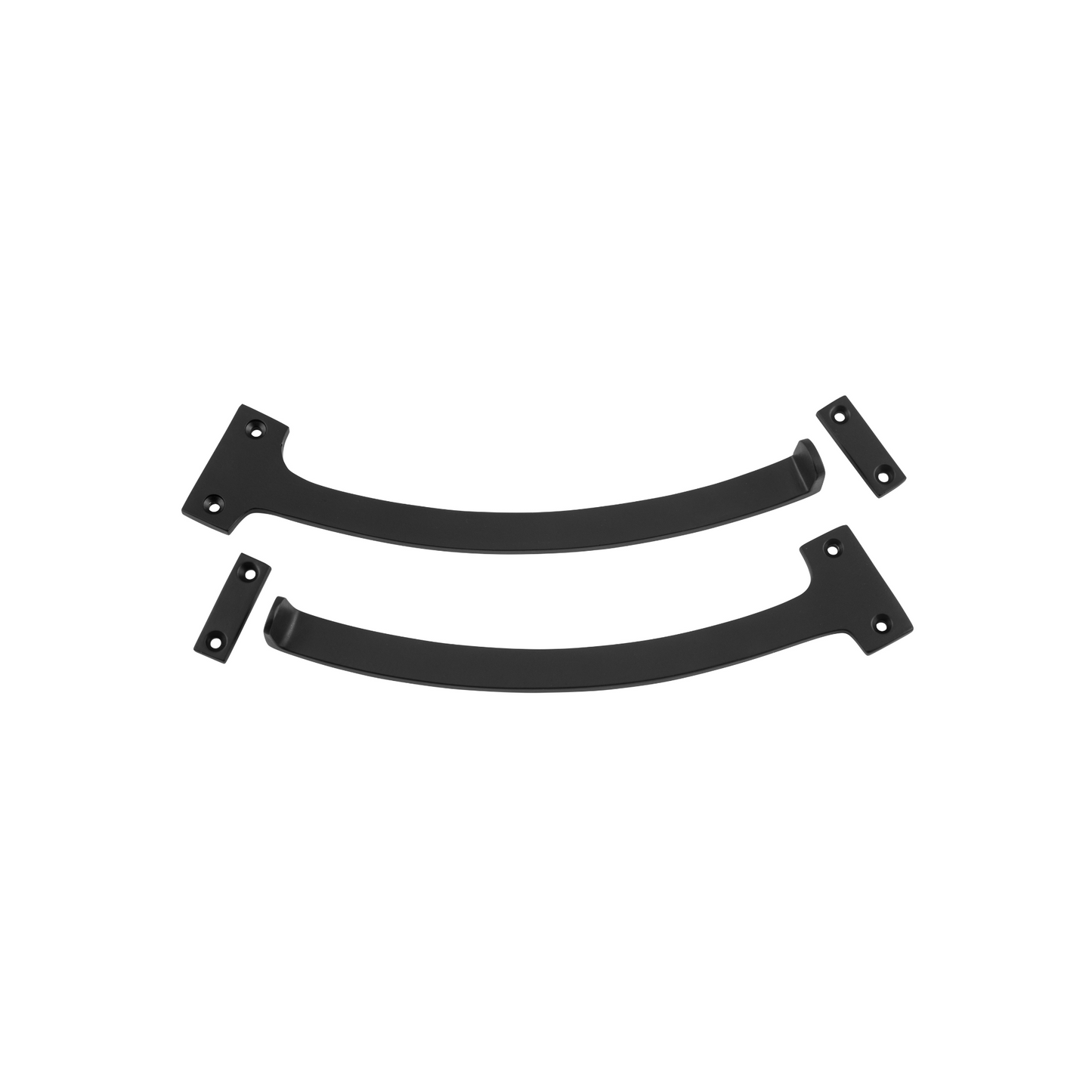 Fanlight Stop Pair Matt Black