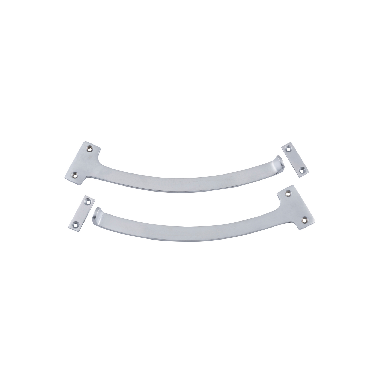 Fanlight Stop Pair Satin Chrome