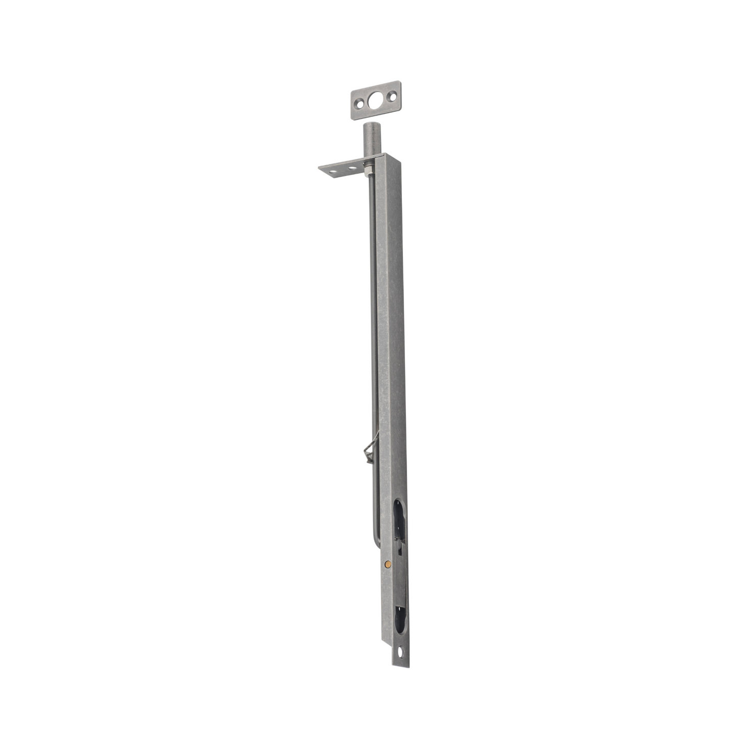 Flush Bolt Rumbled Nickel 300mm