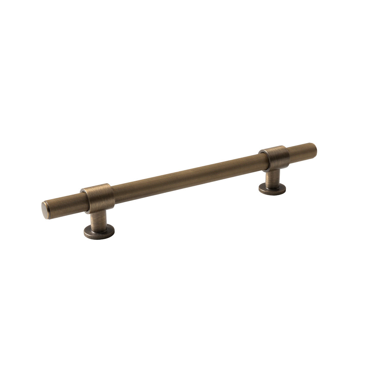 Belgravia Lined Solid Brass Bar Pull Dark Brushed Brass 160mm