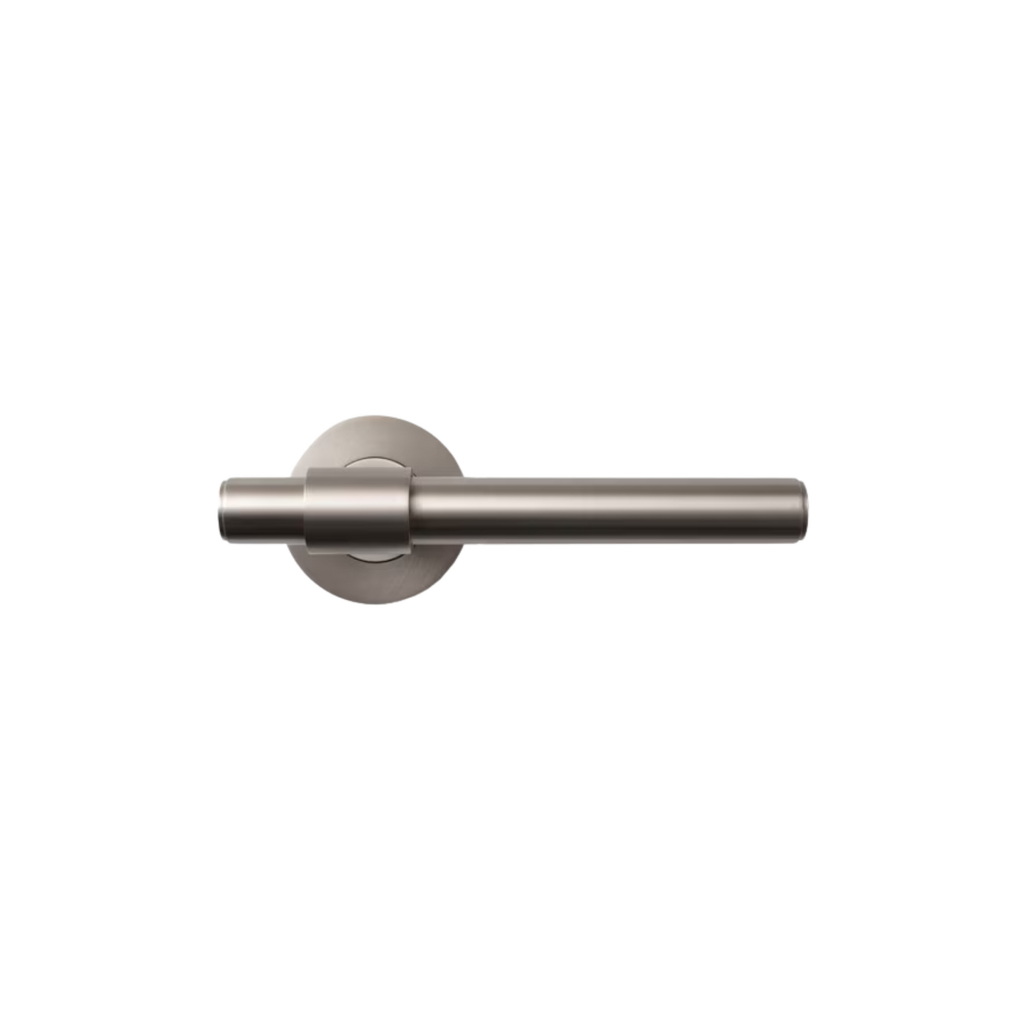 Belgravia Plain Lever Handle Set Dull Brushed Nickel
