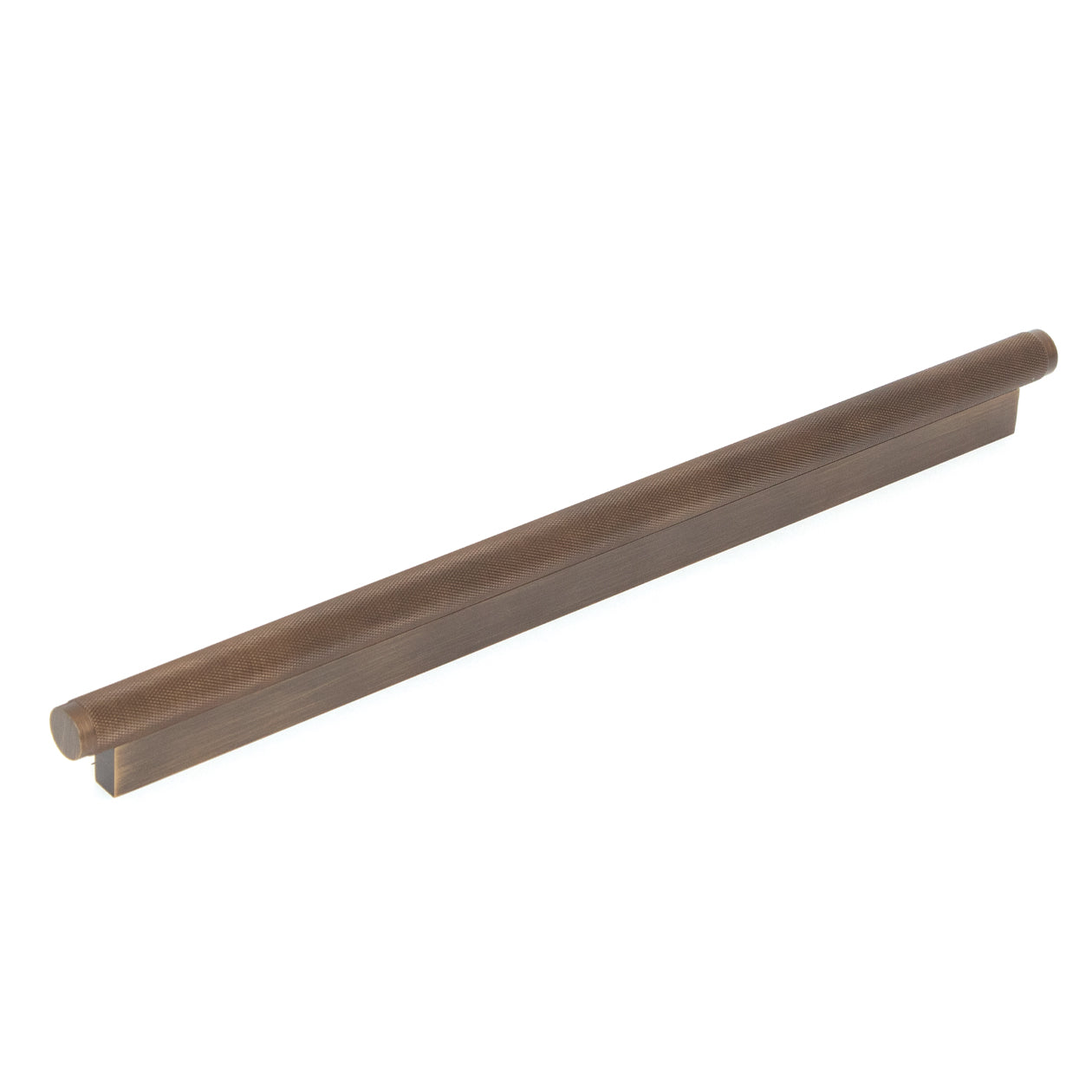 Brighton Solid Brass Knurled Pull Handle Bronze 320mm