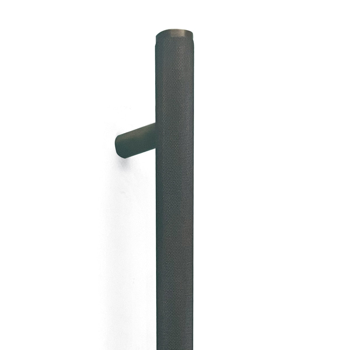 Bellevue Knurled Entry Pull Handle Bronze