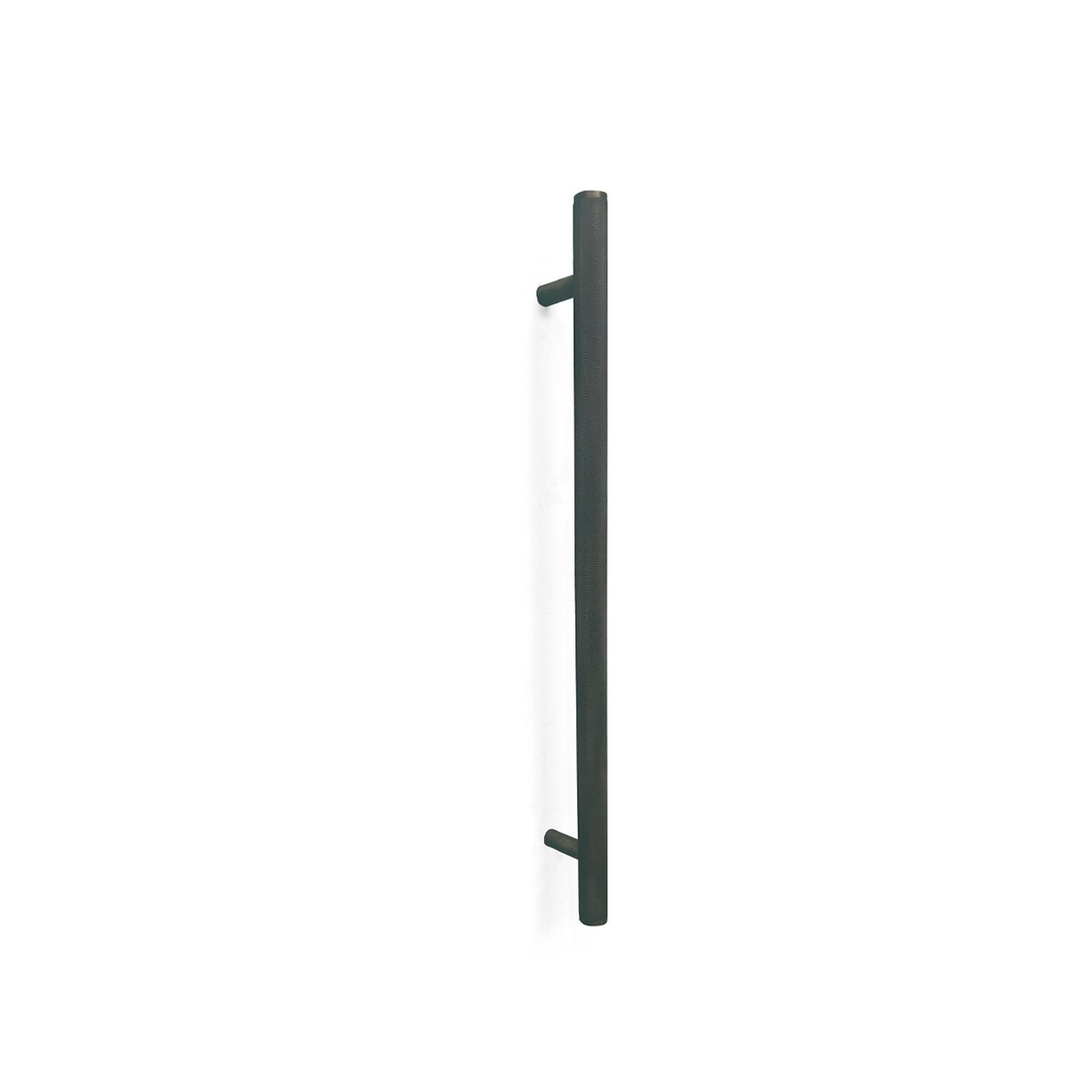 Bellevue Knurled Door Pull with Back-to-Back Fixing 416mm Matt Black