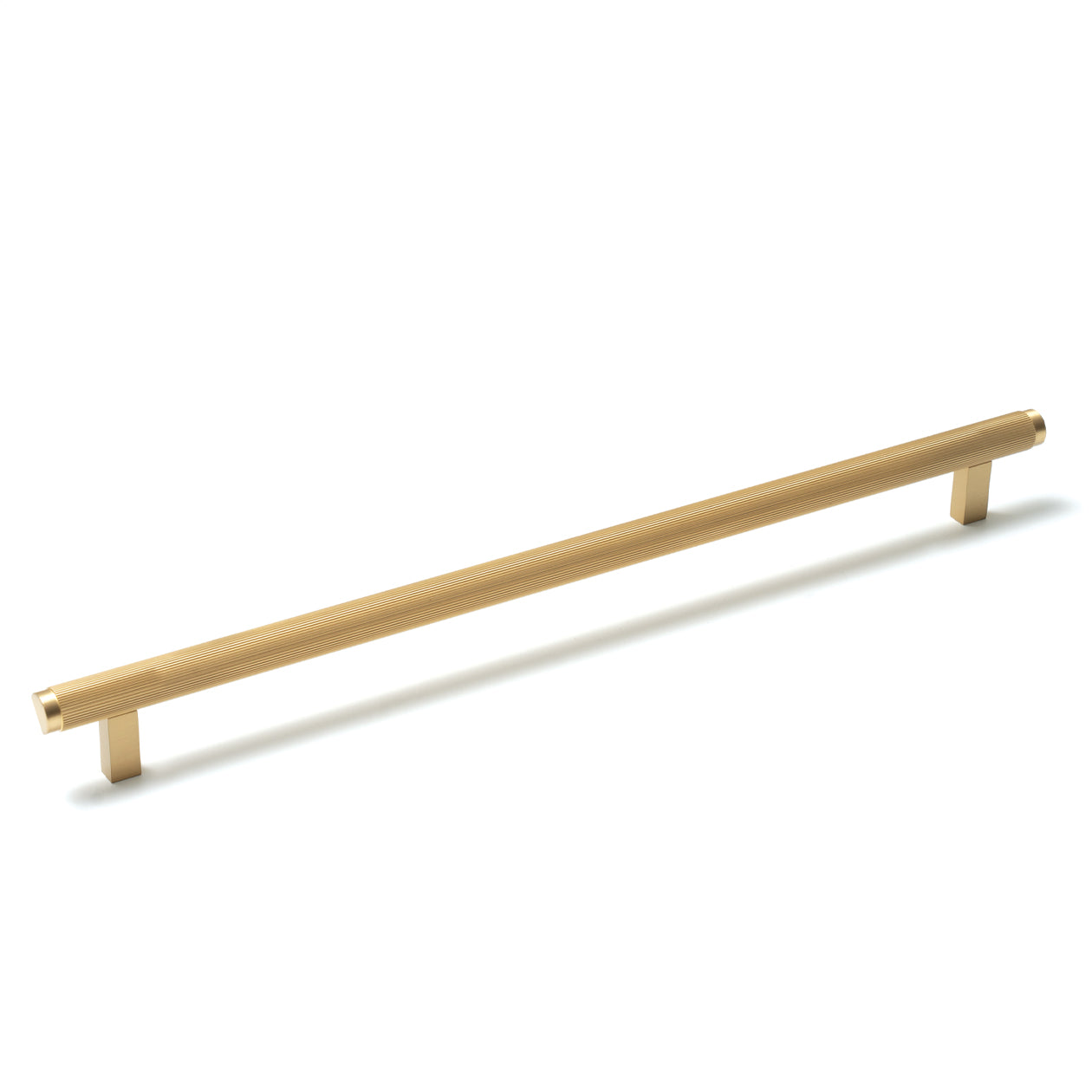 Bellevue Solid Brass Lined Bar Pull Brushed Satin Brass 320mm