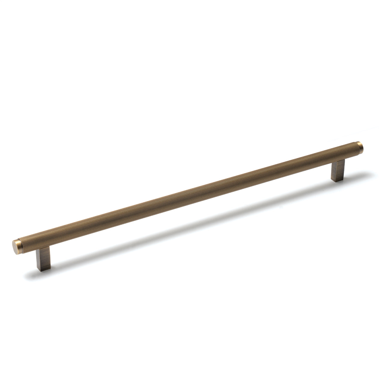 Bellevue Solid Brass Lined Bar Pull Dark Brushed Brass 320mm