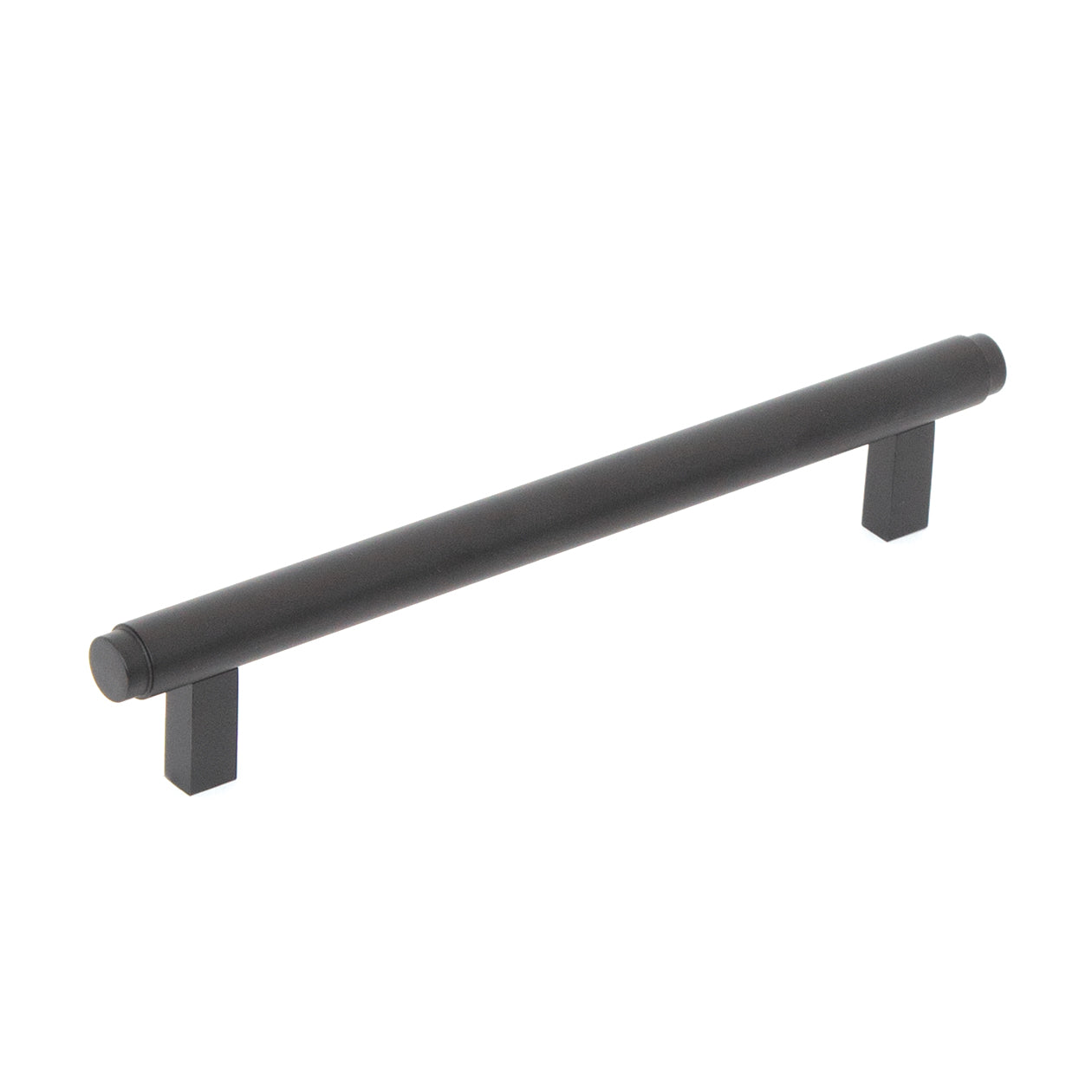 Bellevue Solid Brass Plain Bar Pull Matt Black 160mm