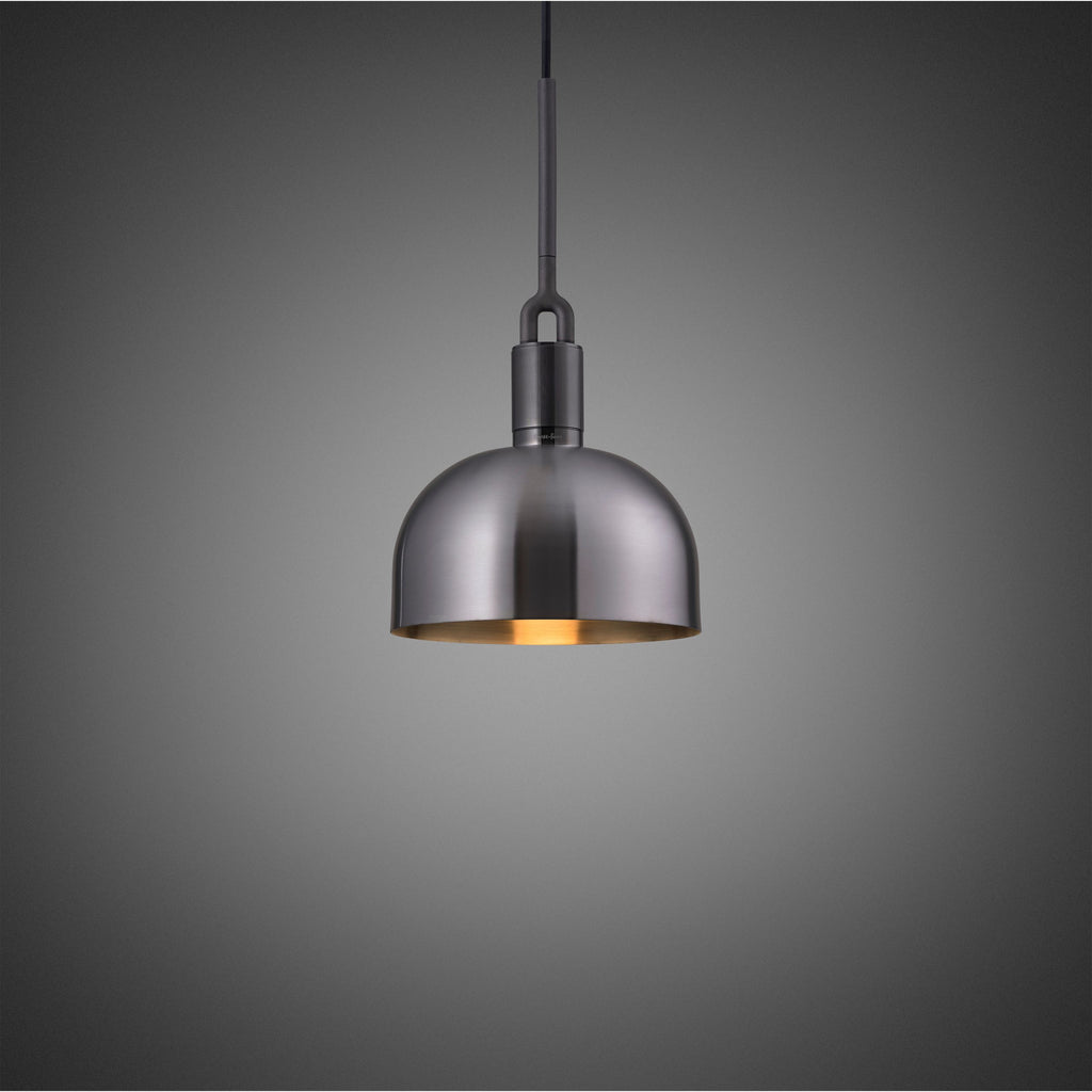 Forked Pendant / Shade / Medium / Gun Metal