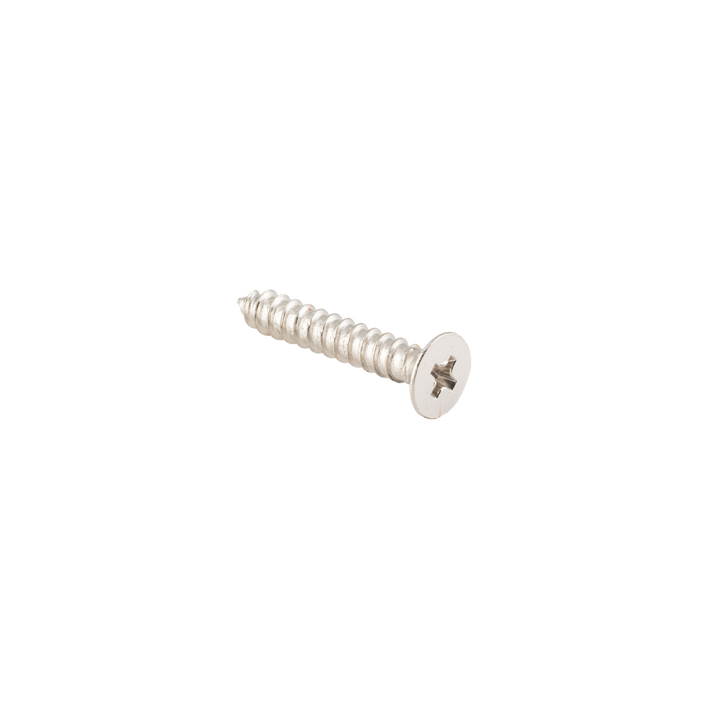 Screw - Hinge Polished Nickel 8g x 25mm (50 pack)