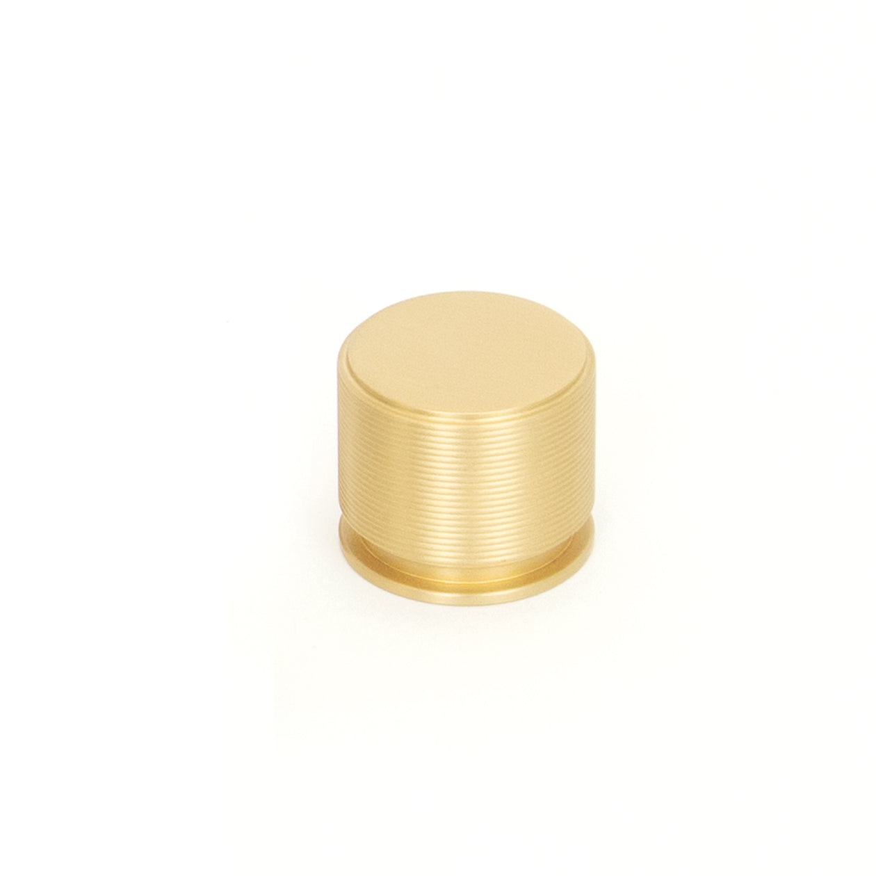 Sussex Solid Brass Lined Knob Brushed Satin Brass 35mm