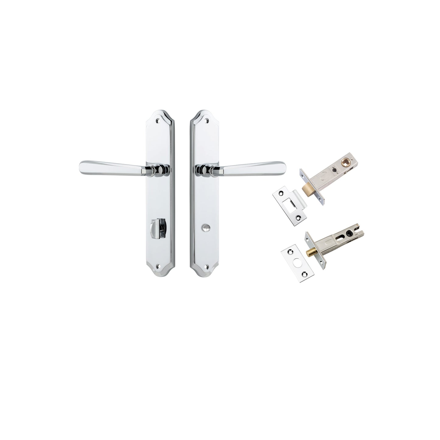 Copenhagen Lever Shouldered Polished Chrome Privacy Kit
