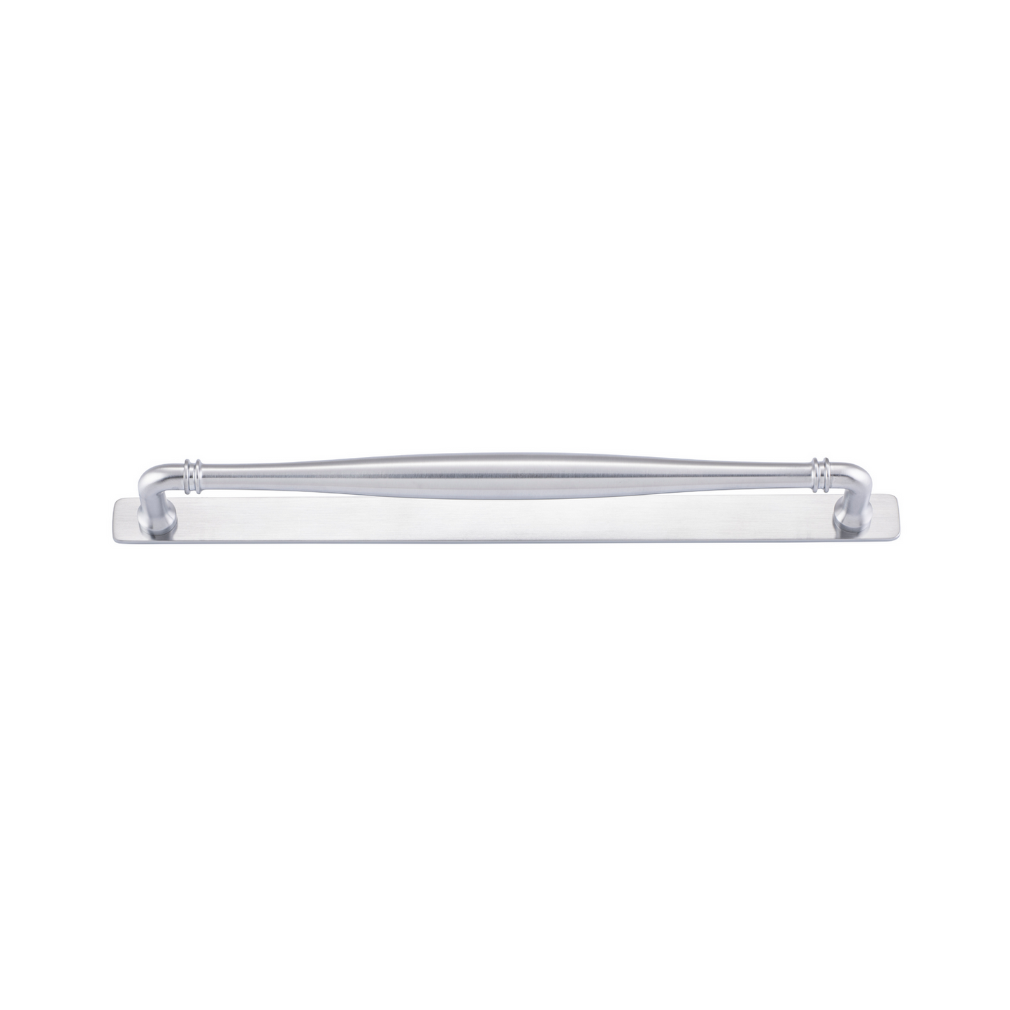 Sarlat Cabinet Pull with Backplate Brushed Chrome CTC 320mm