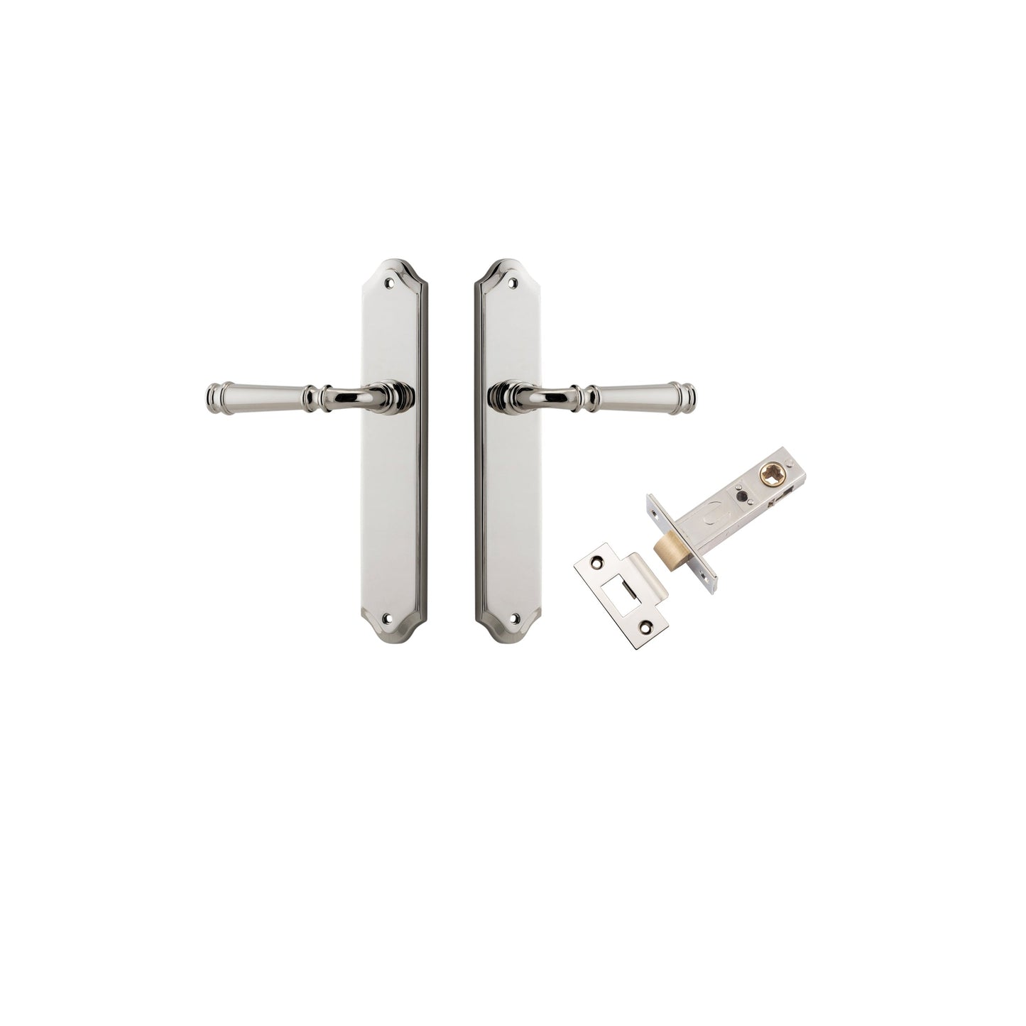 Verona Lever Shouldered Polished Nickel Passage Kit