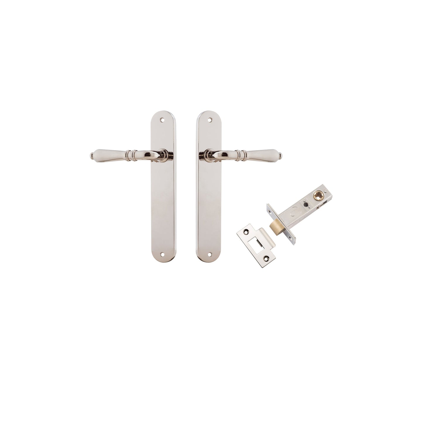 Sarlat Lever Oval Polished Nickel Passage Kit