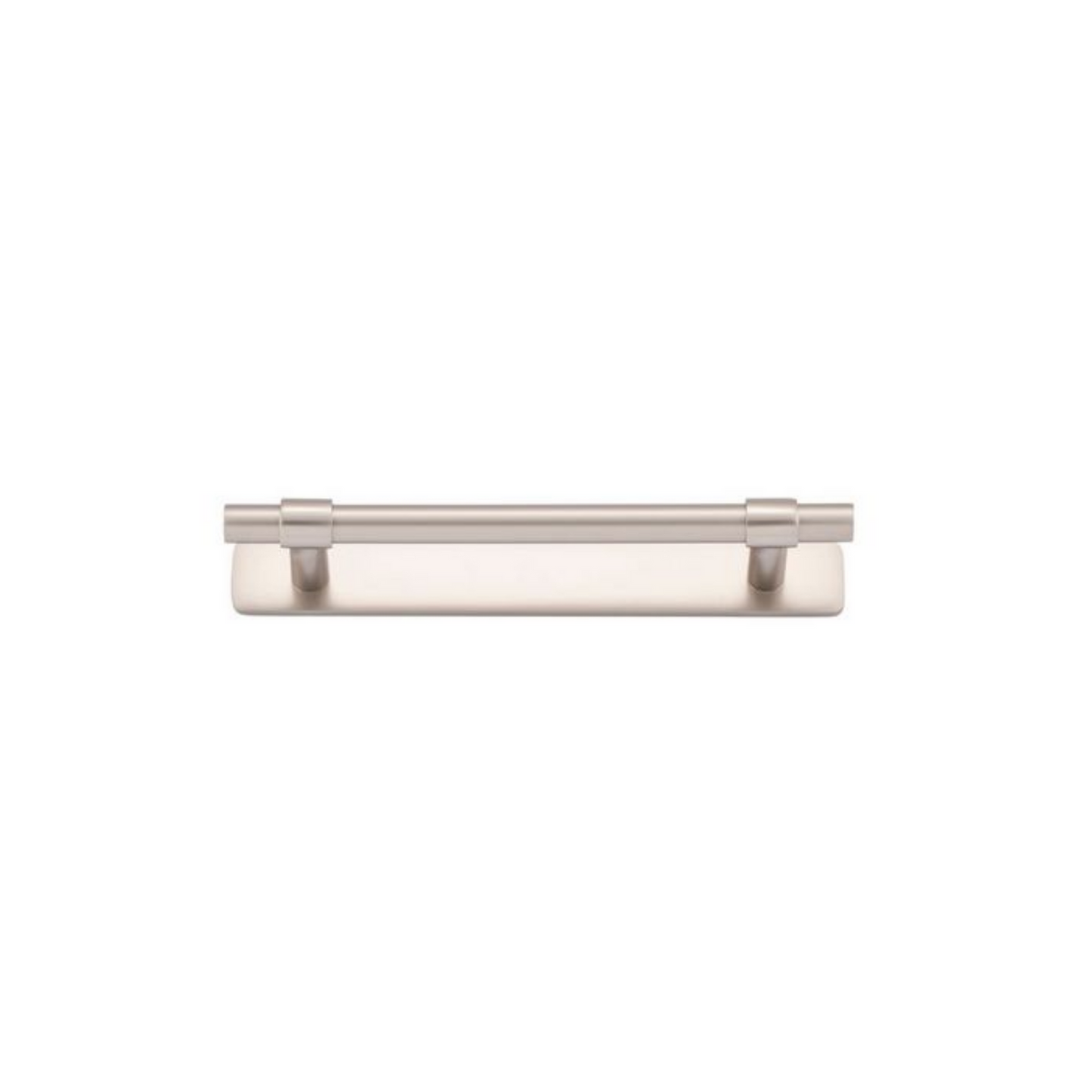 Helsinki Cabinet Pull with Backplate Satin Nickel CTC 128mm