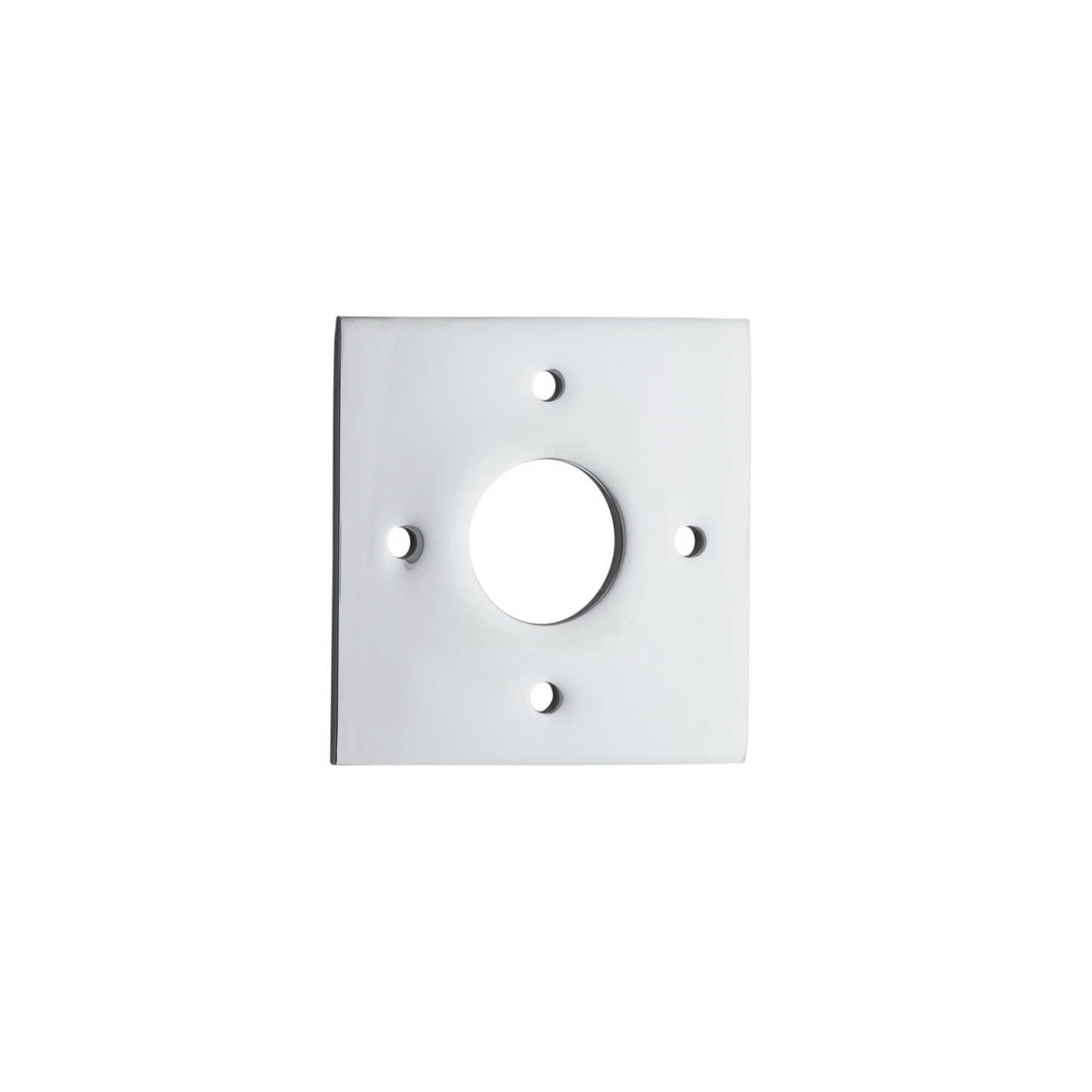 Adaptor Plate (Pair) Square Polished Chrome