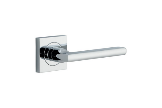 Baltimore Lever on Square Rose Polished Chrome