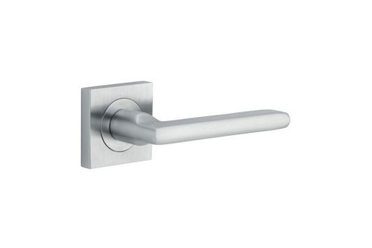 Baltimore Lever on Square Rose Brushed Chrome