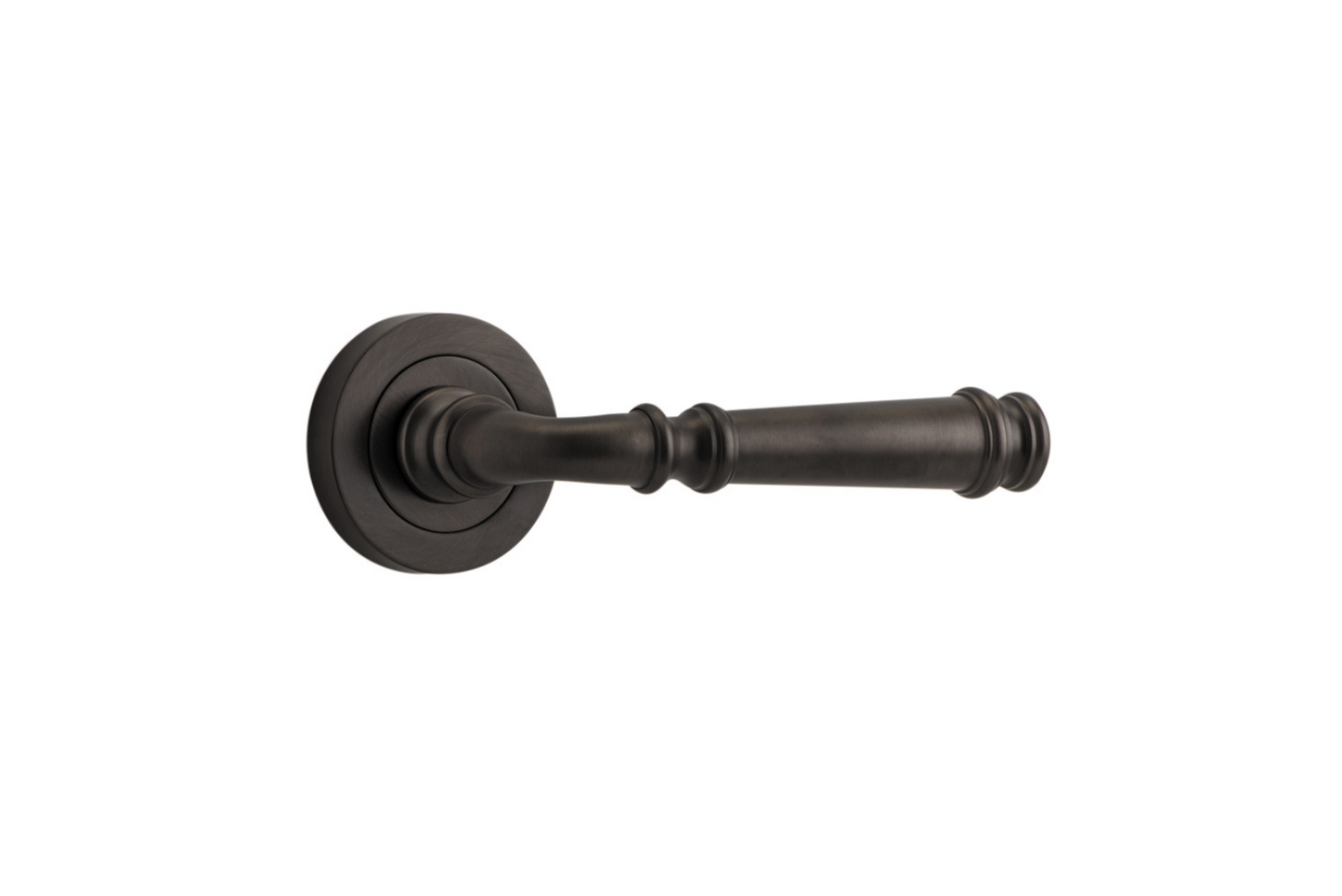 Verona Lever on Rose Signature Brass